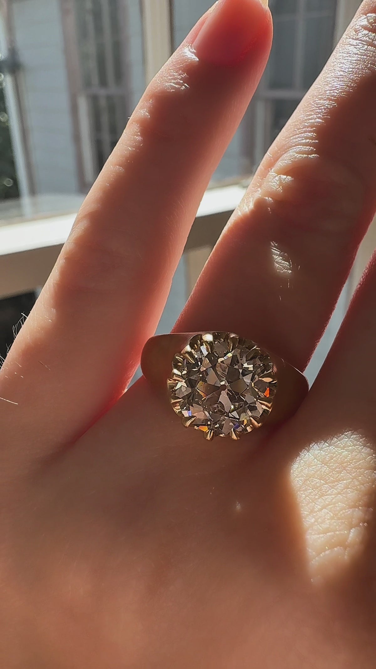 Old European cut diamond Engagement Rings