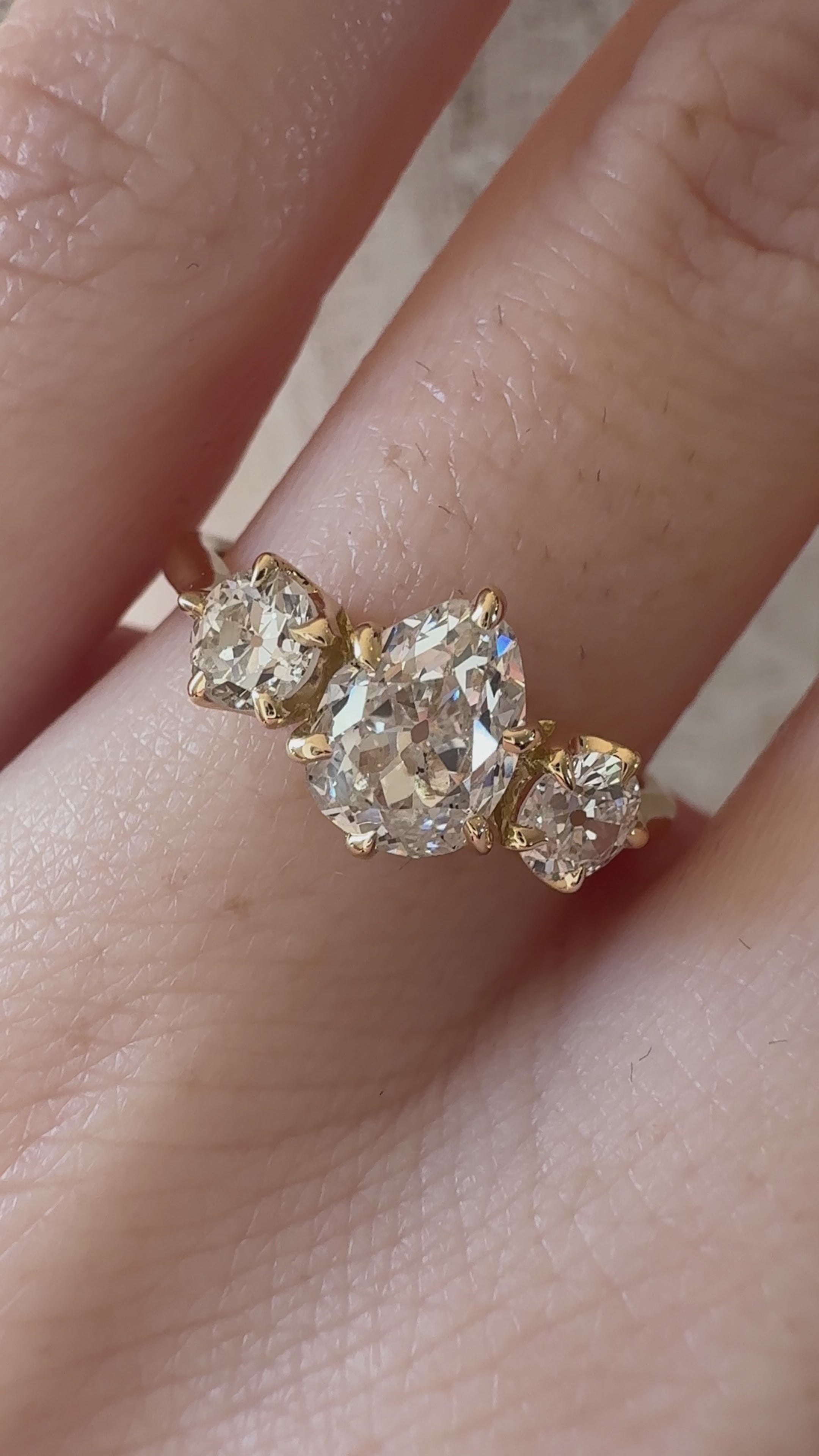 Pear cut diamond Rings