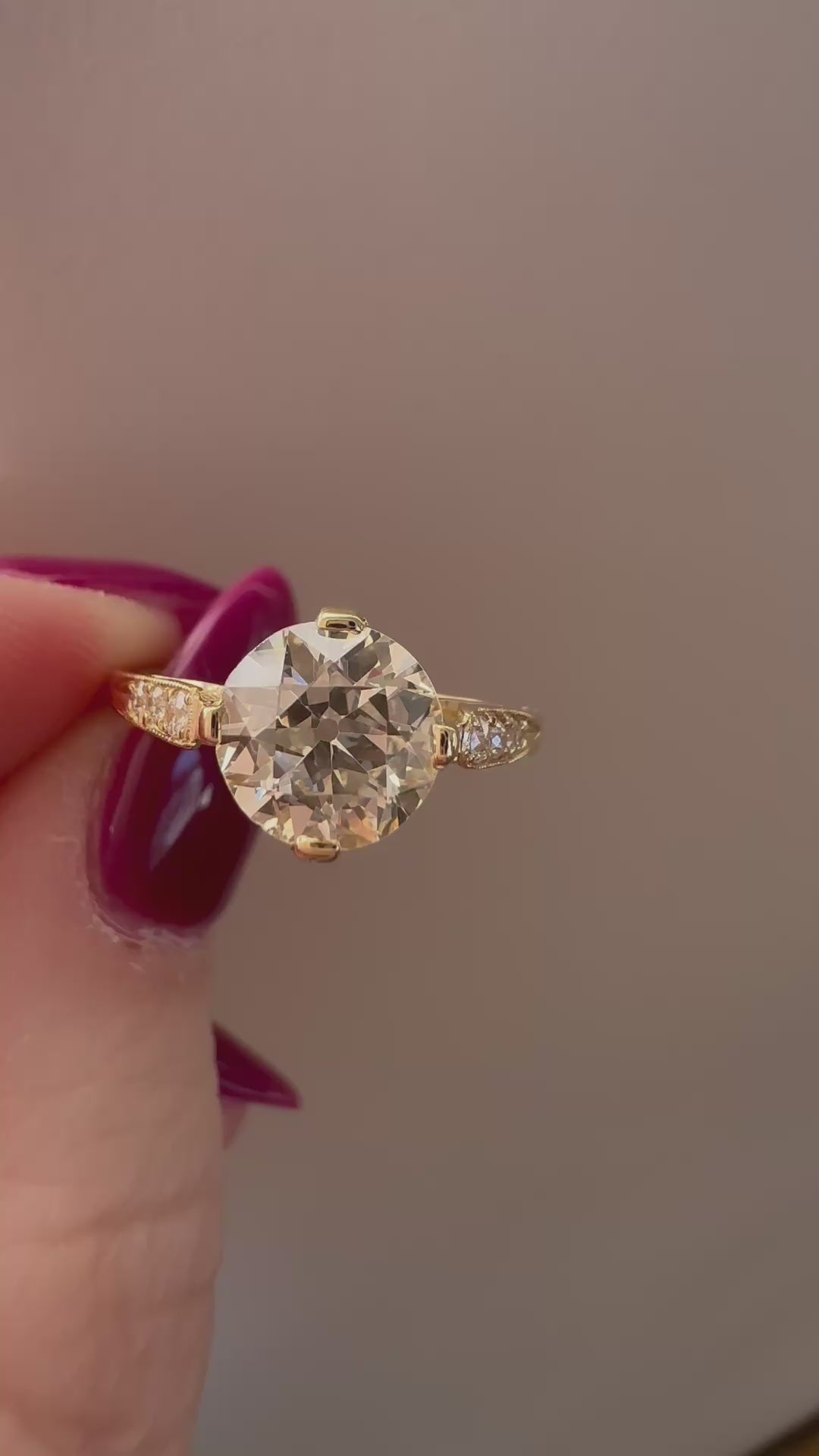 Old European cut diamond Rings