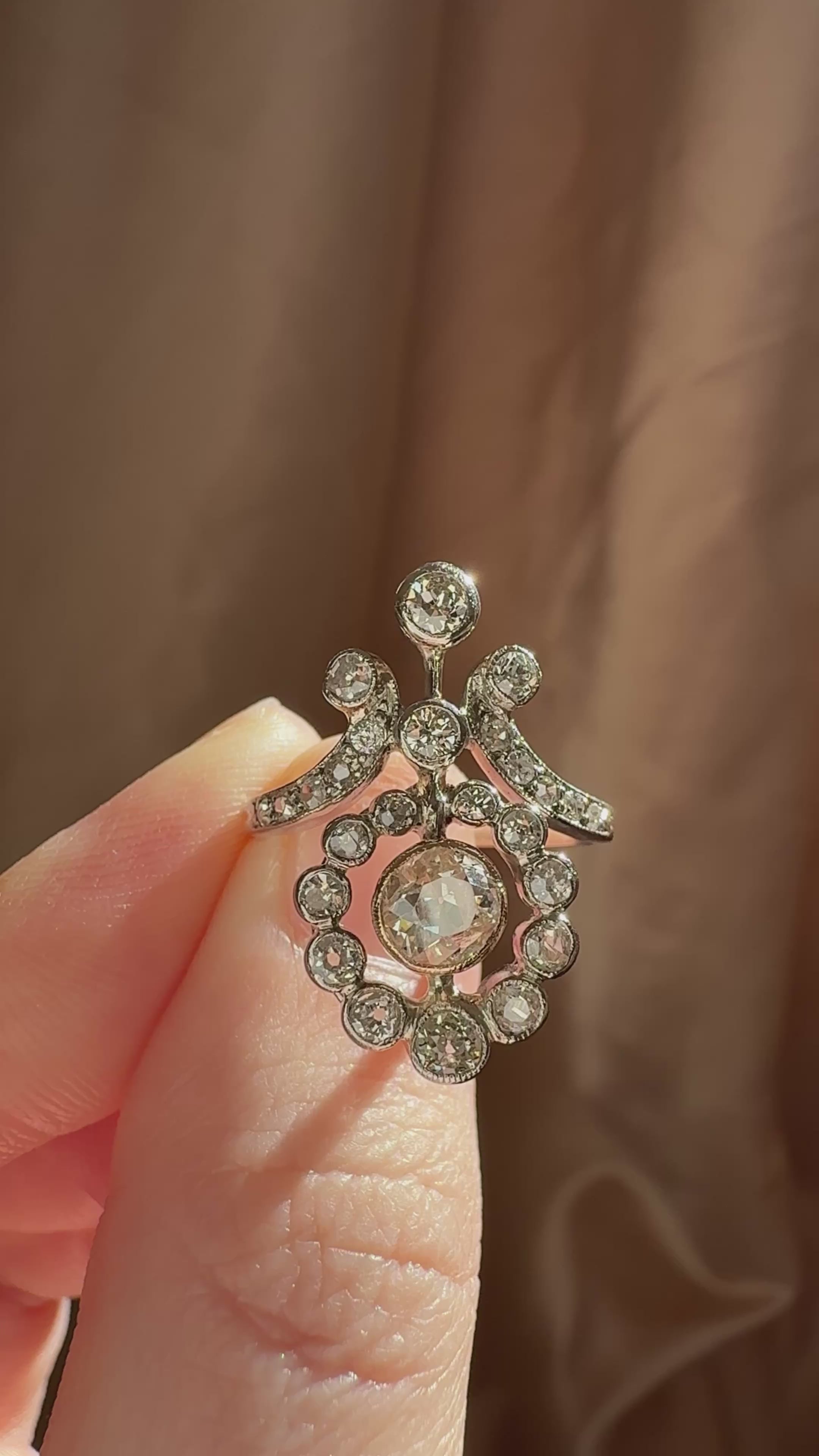  videos and images of vintage Rings-Old European cut diamond Rings