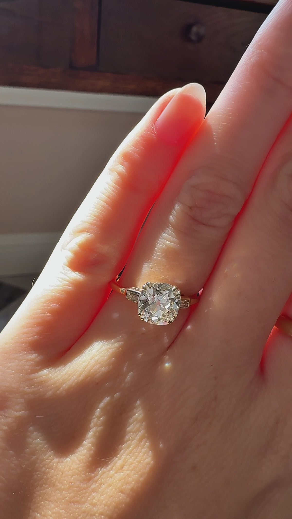  videos and images of vintage Engagement Rings-Old Mine cut diamond Engagement Rings