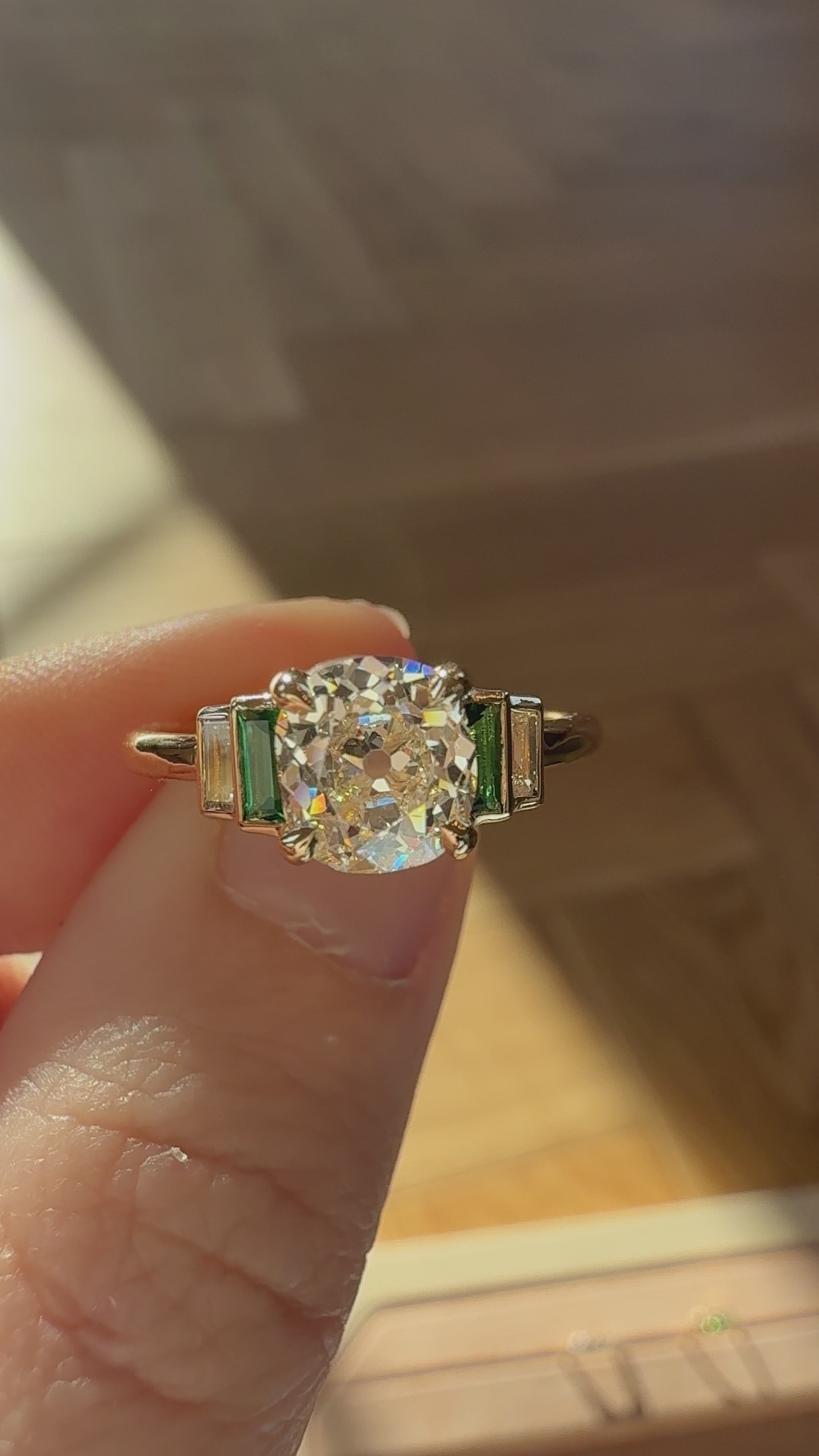 Old Mine cut diamond Rings