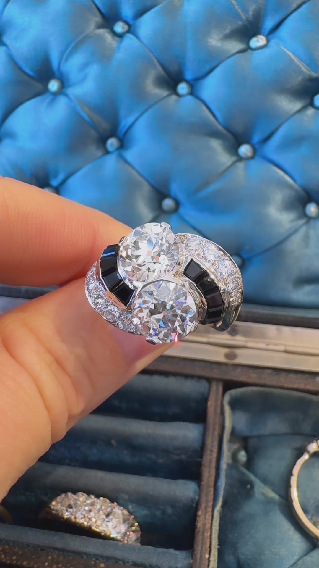 Solitaire Old European cut diamond Rings