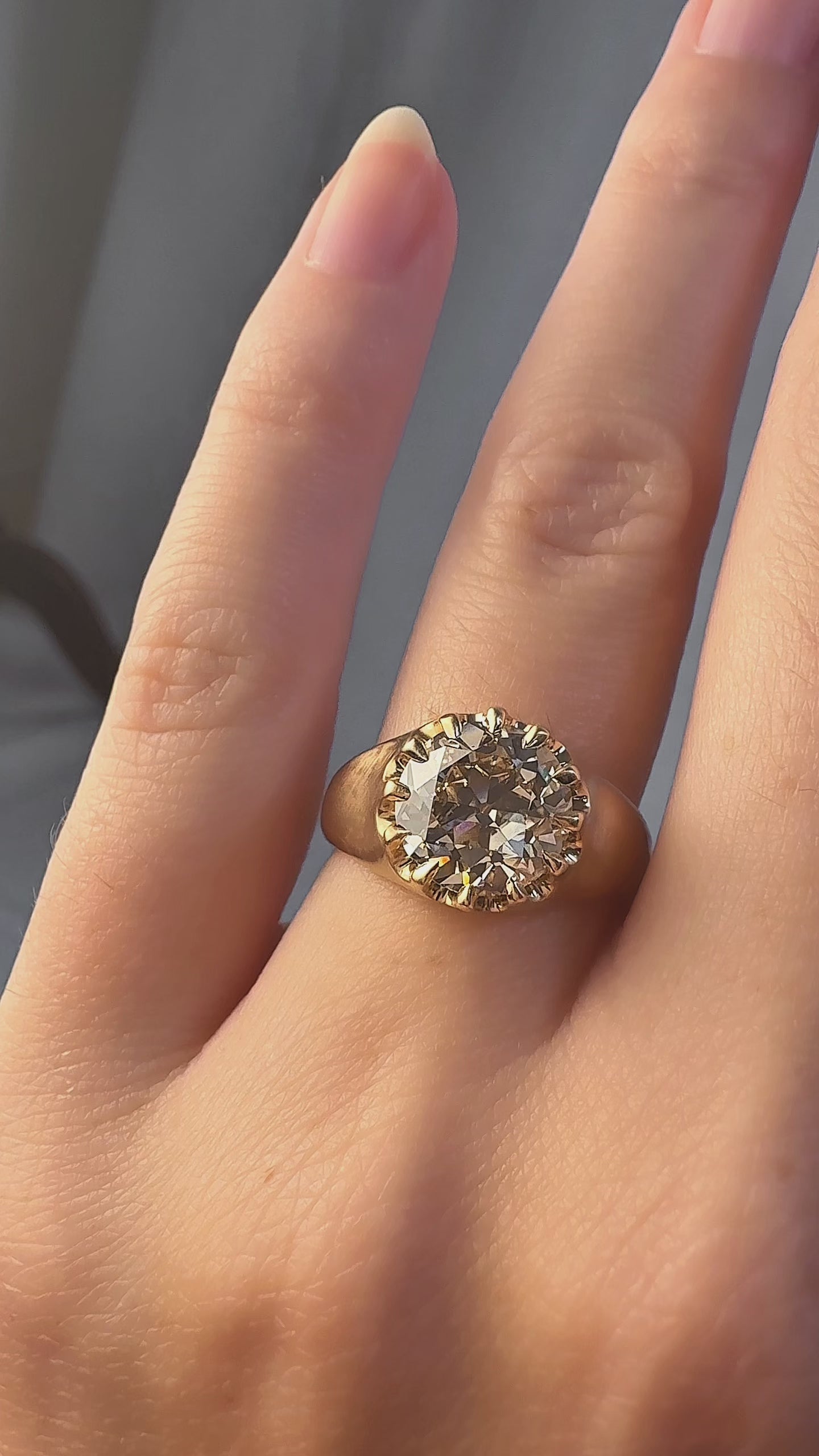 Old European cut diamond Engagement Rings