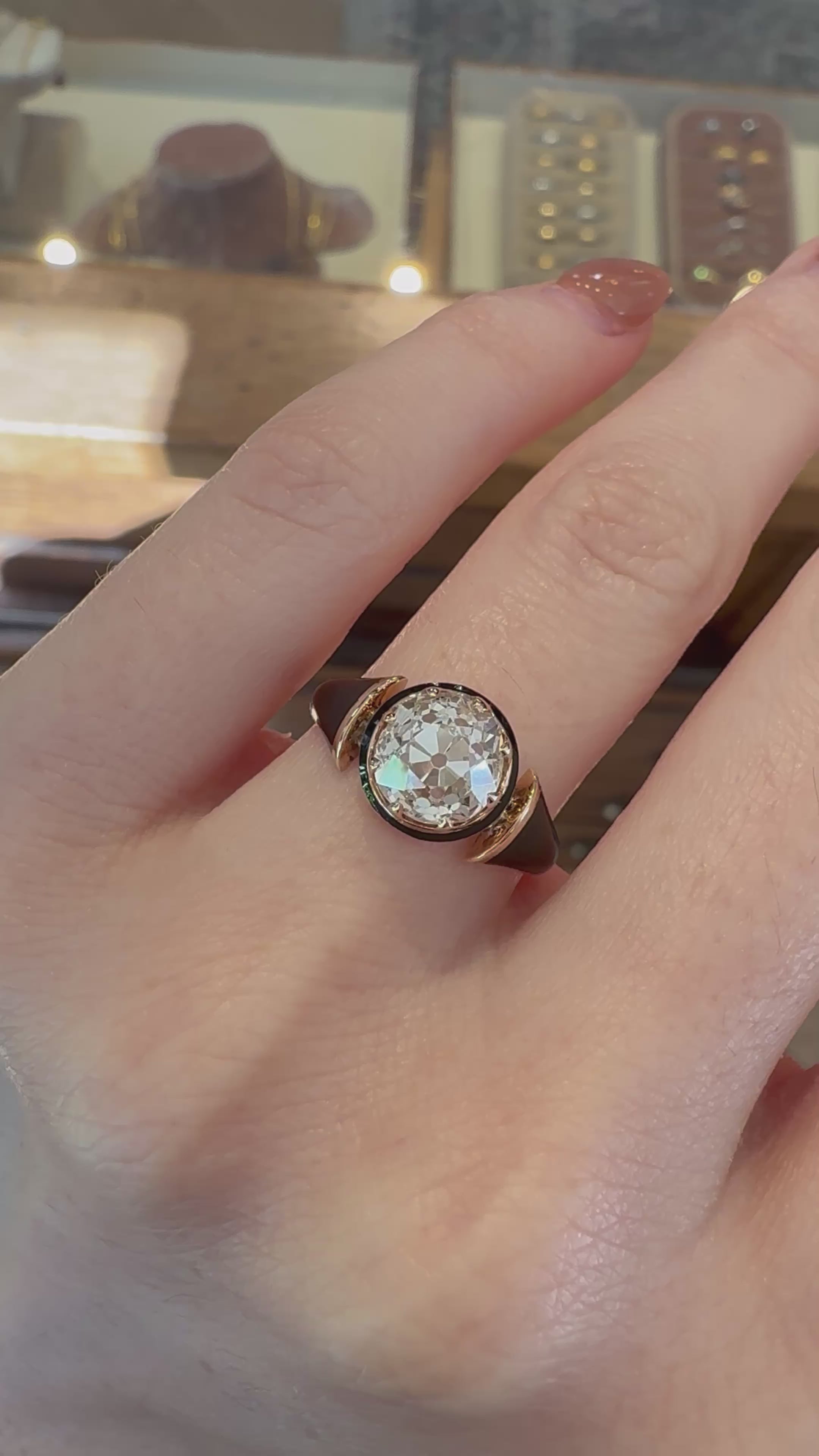  videos and images of vintage Rings-Old European cut diamond Rings