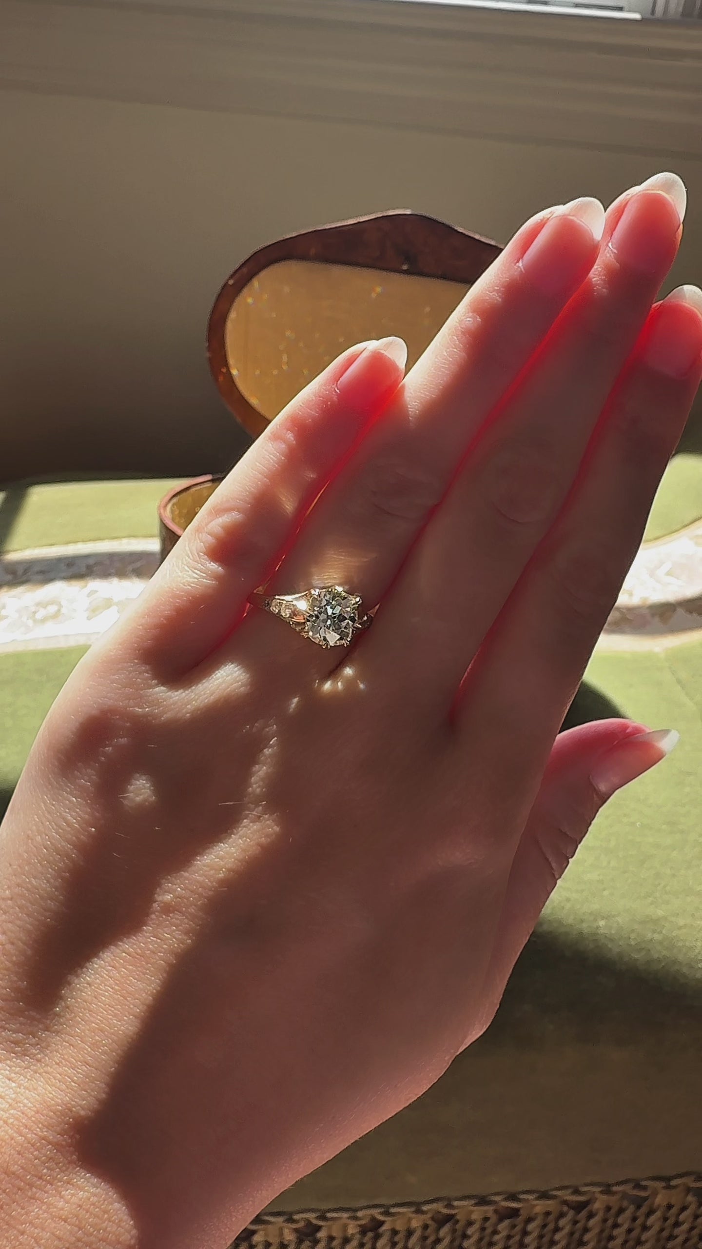  videos and images of vintage Rings-Old Mine cut diamond Rings