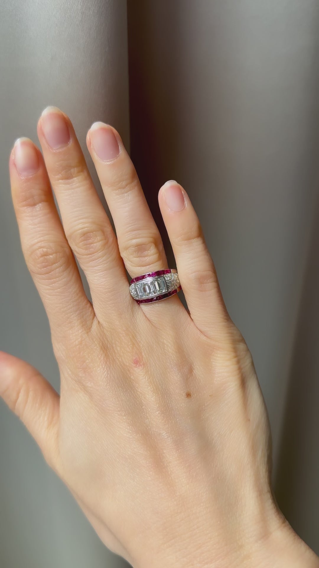 diamond in platinum setting