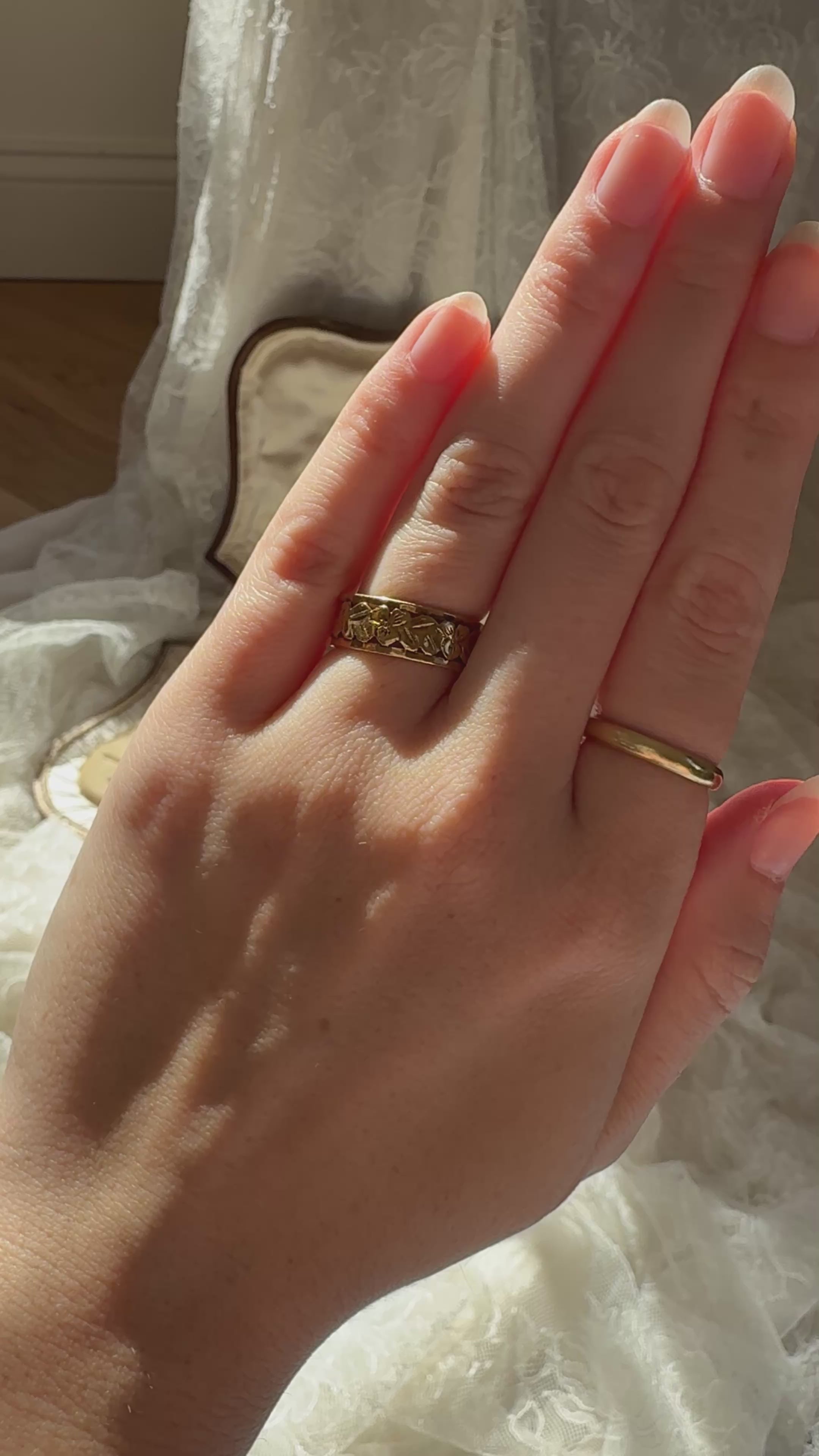 in yellow gold setting
