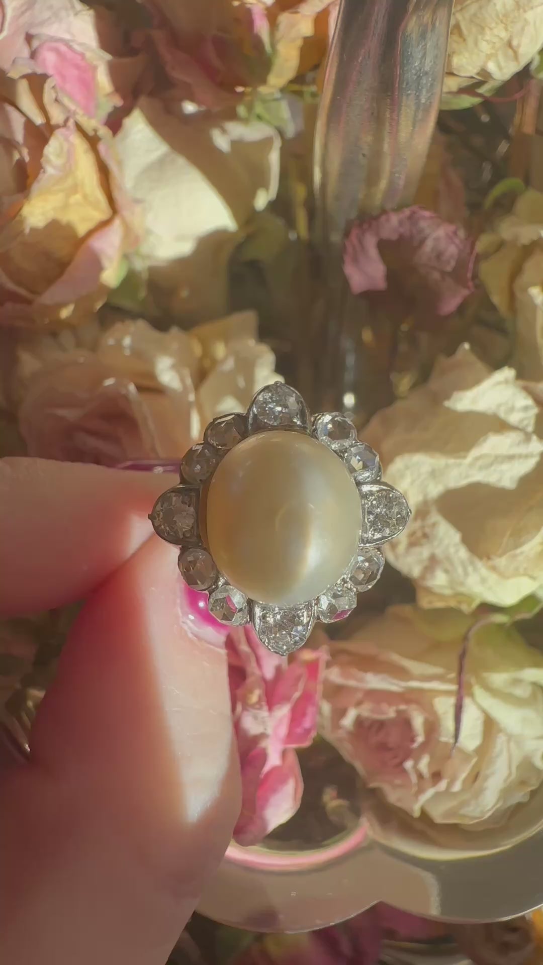 diamond in two-tone setting