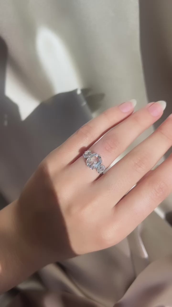 j-k-l color, vvs clarity diamond in two-tone setting