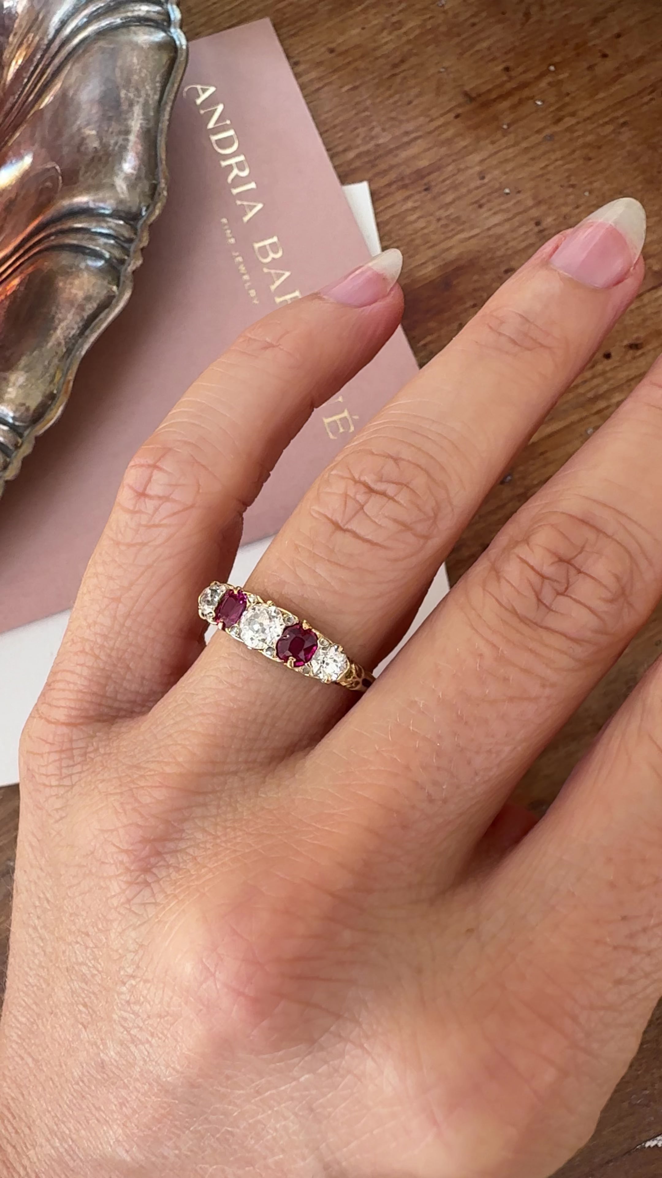 g-h-i color, vs clarity diamond in yellow gold setting