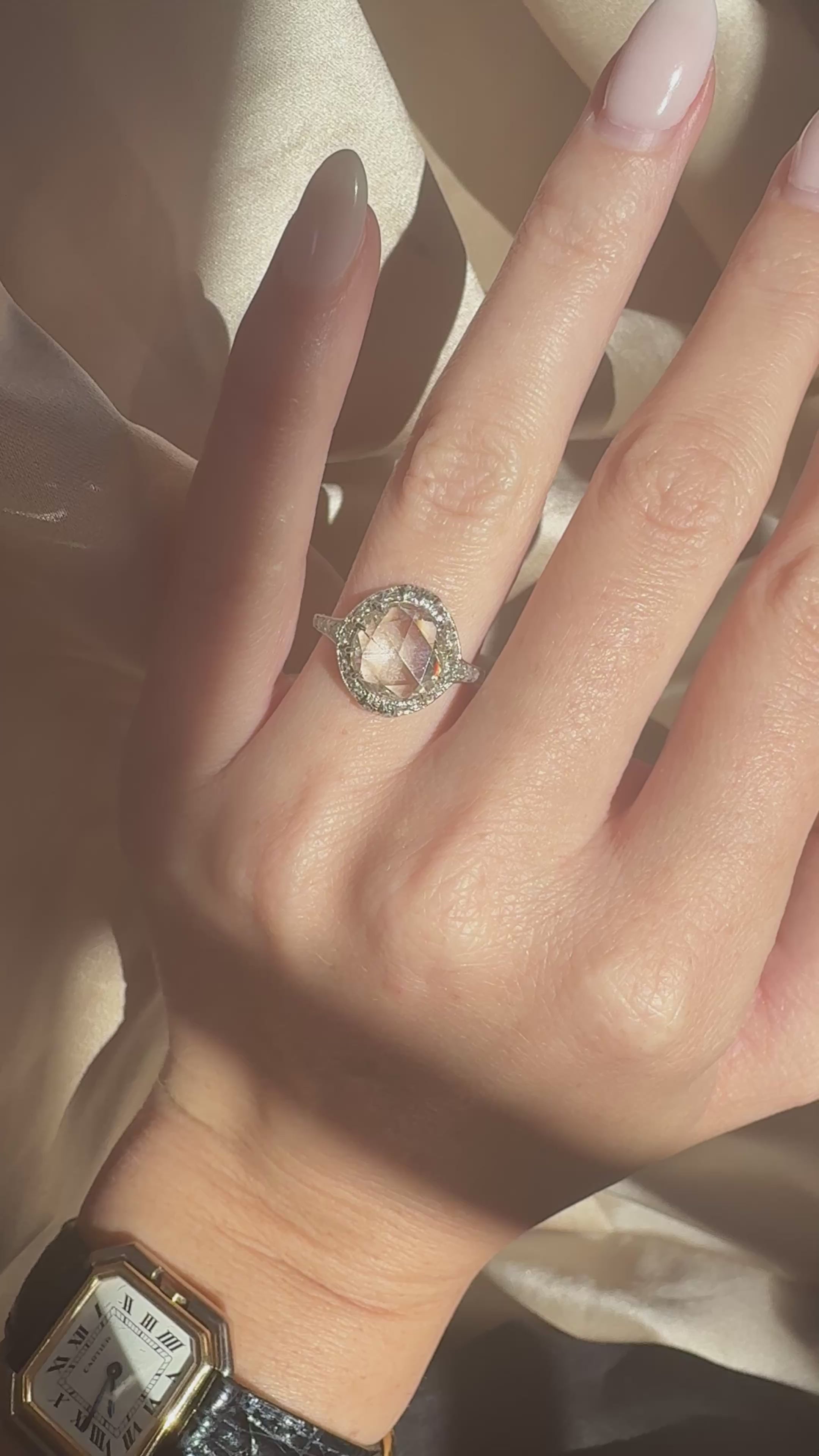 Rose cut diamond Rings