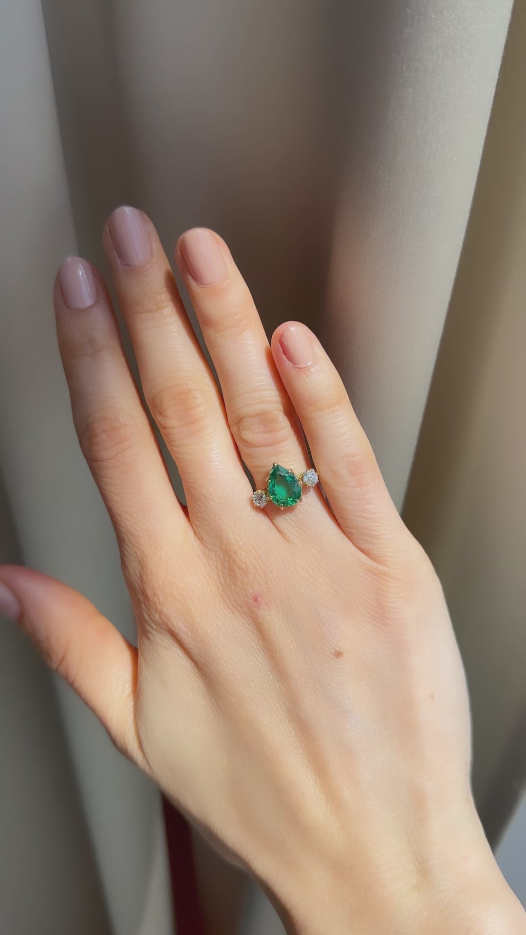 diamond in yellow gold setting