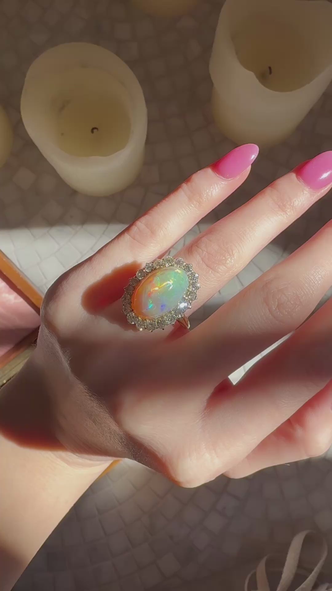  videos and images of vintage Rings-Cocktail Old European cut diamond Rings