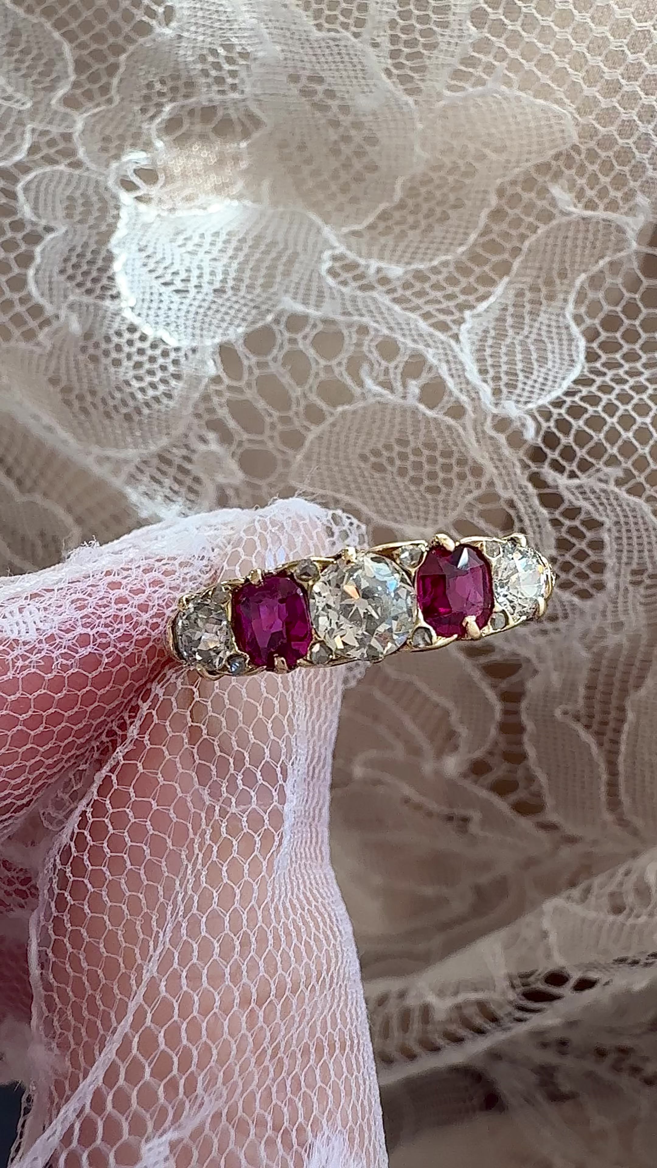 Less than 1  gemstones  vintage engagement ring