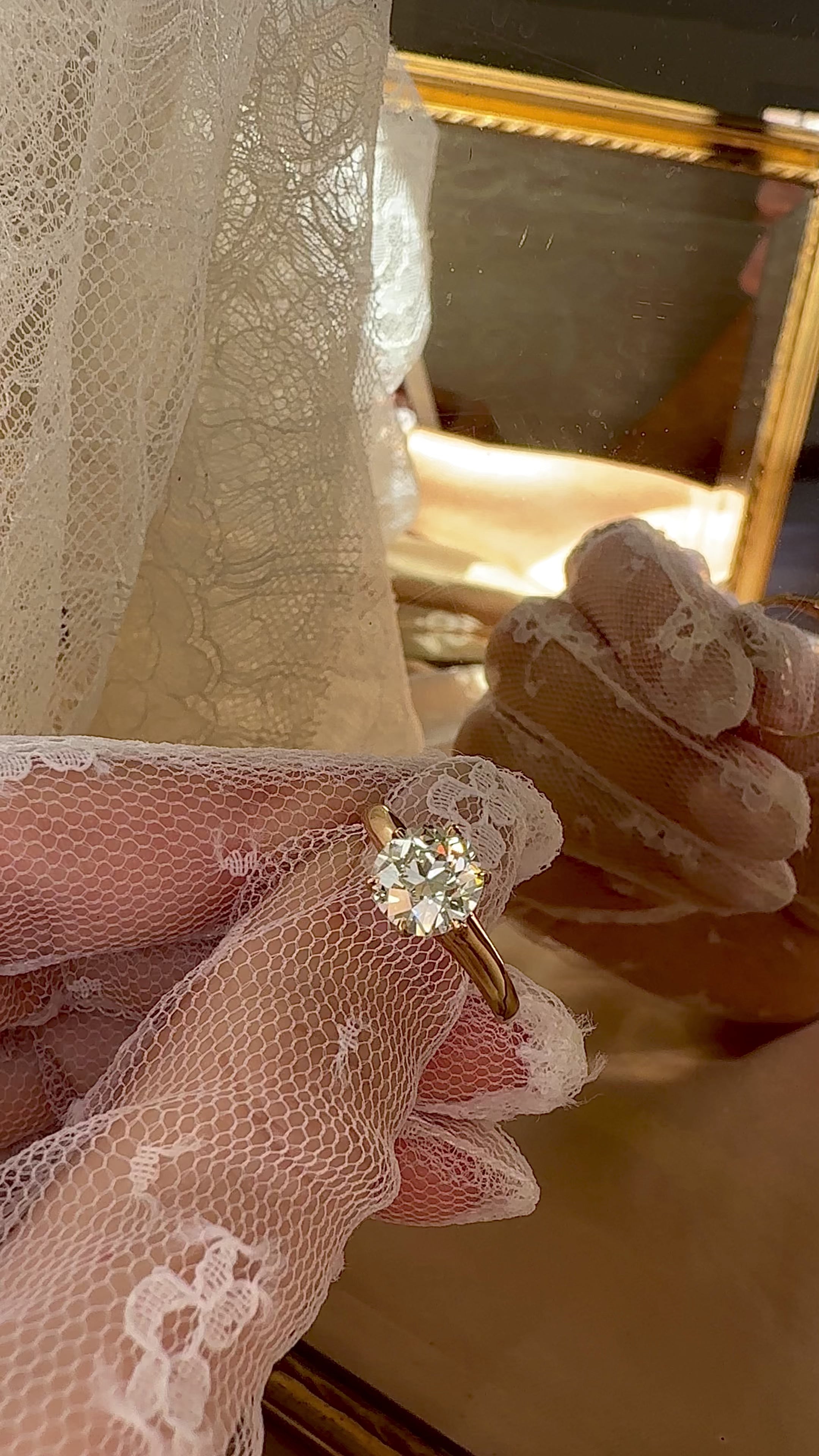 Old European cut diamond Rings