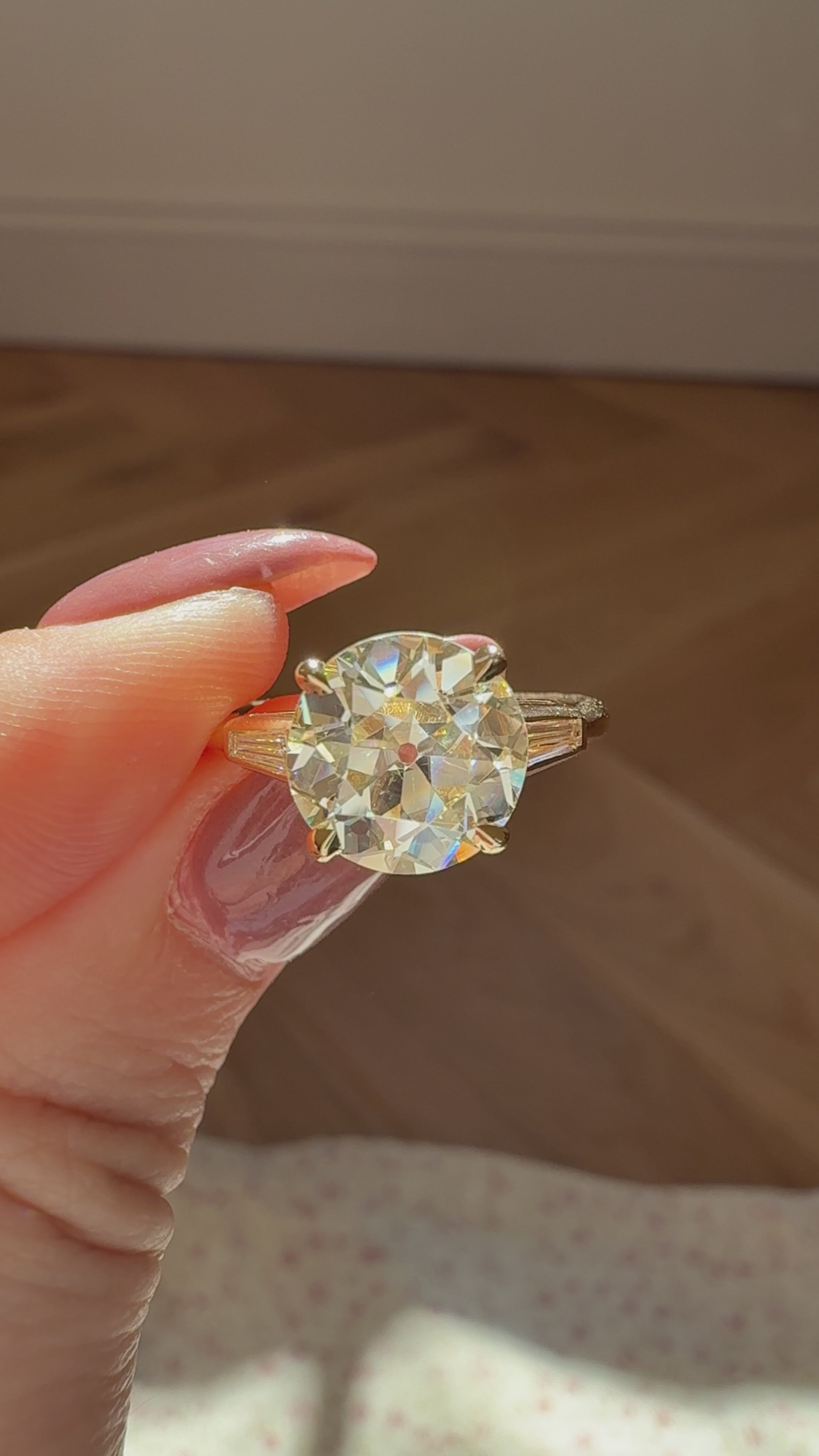 Old European cut diamond Rings