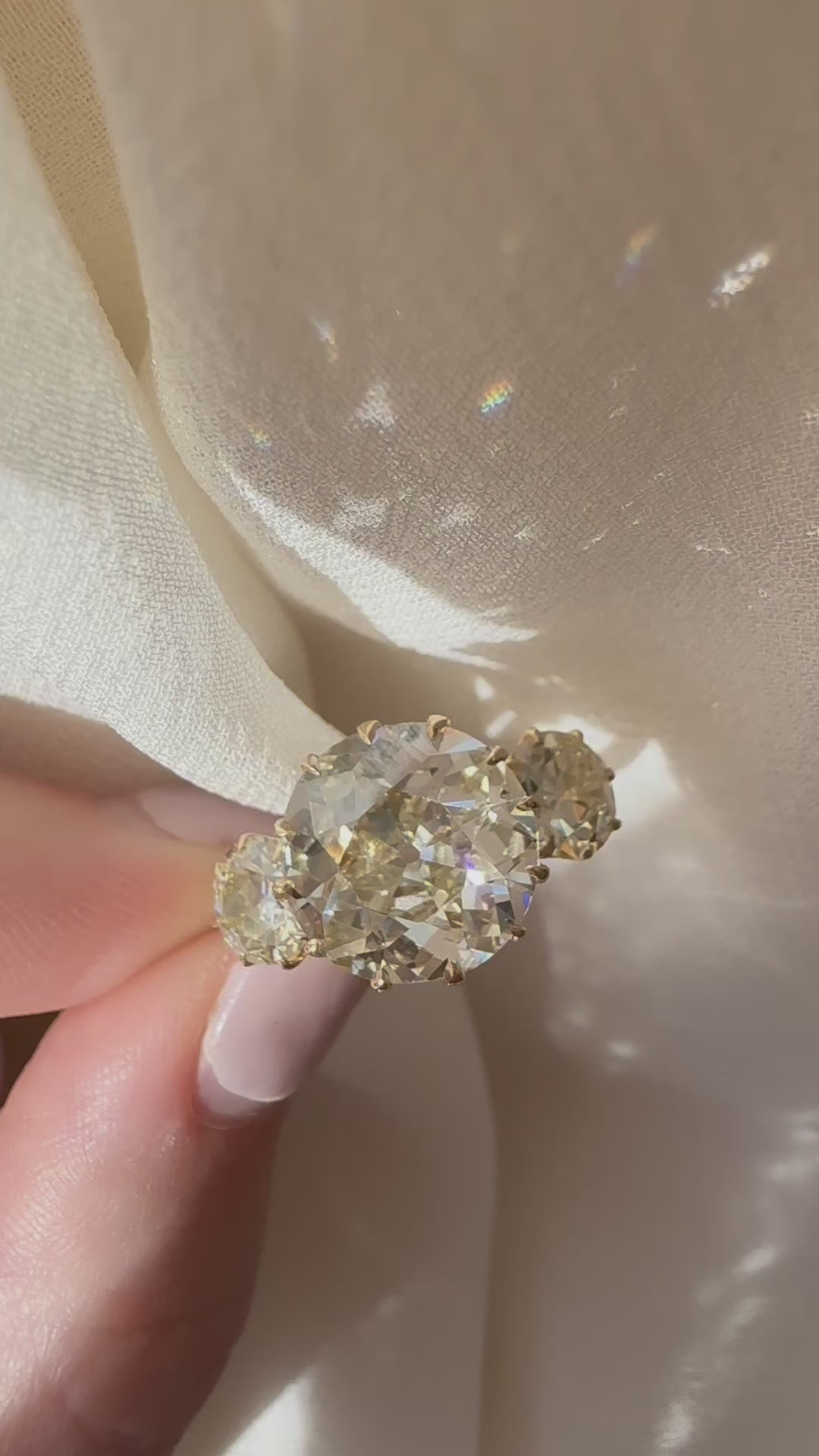 j-k-l color, vs clarity diamond in yellow gold setting