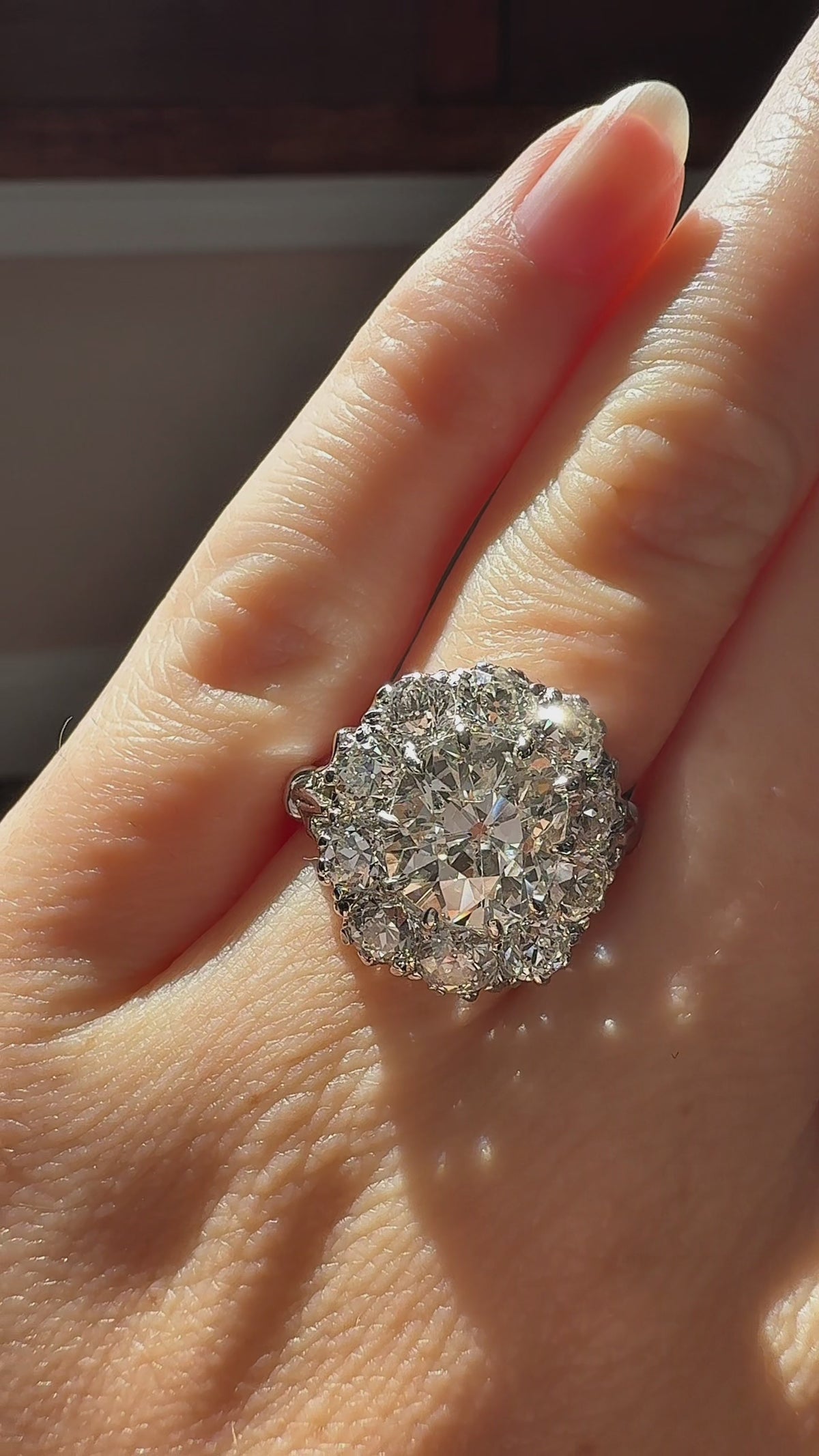  videos and images of vintage Engagement Rings-Old Mine cut diamond Engagement Rings