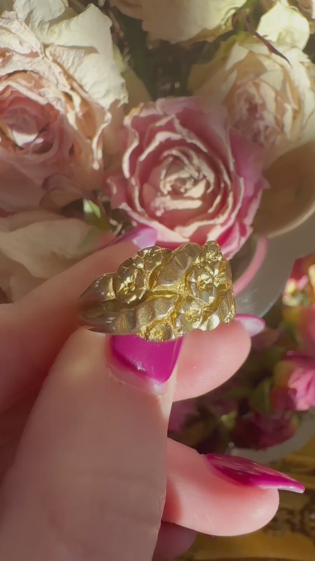 in yellow gold setting