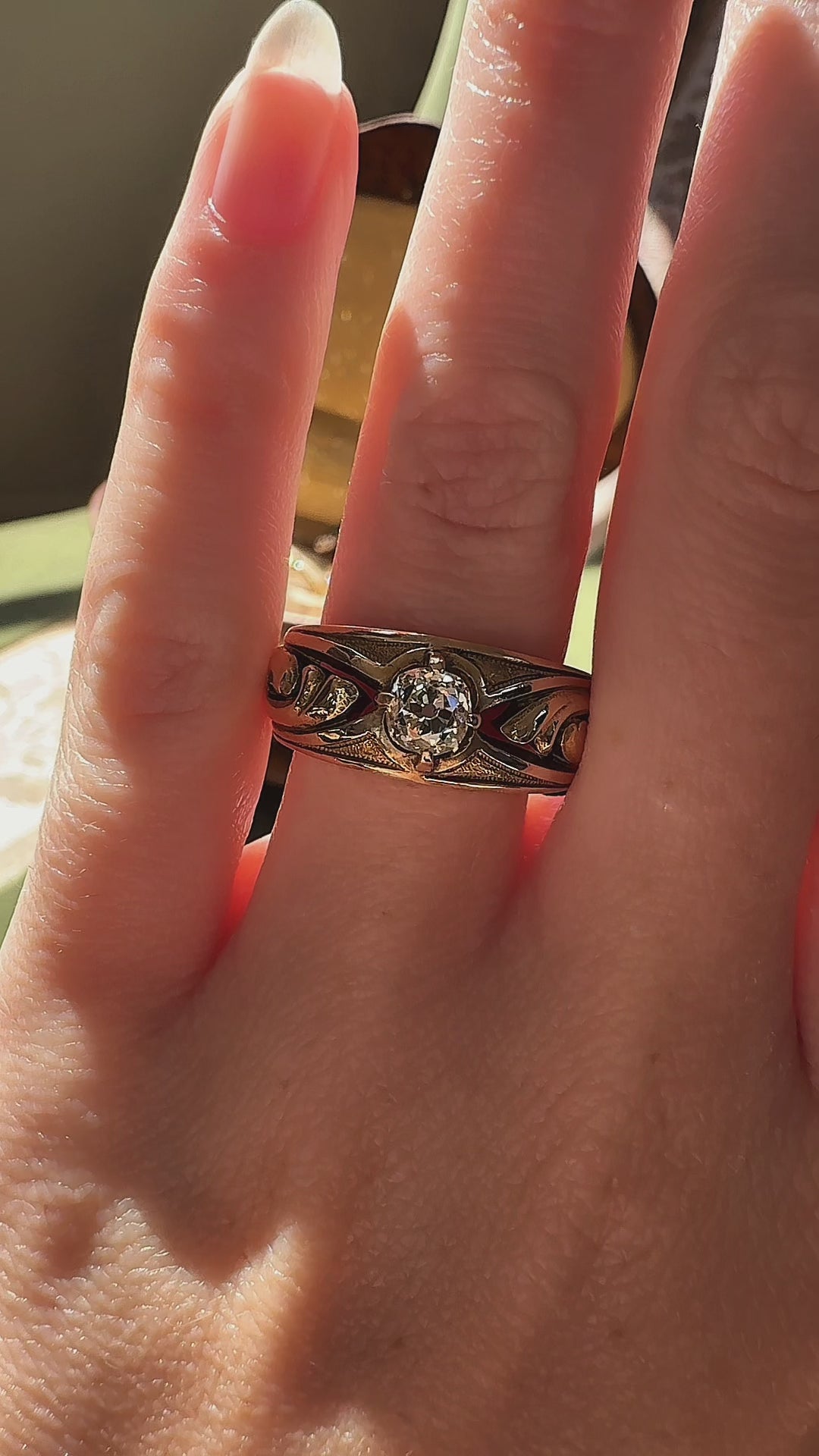 Old Mine cut diamond Engagement Rings