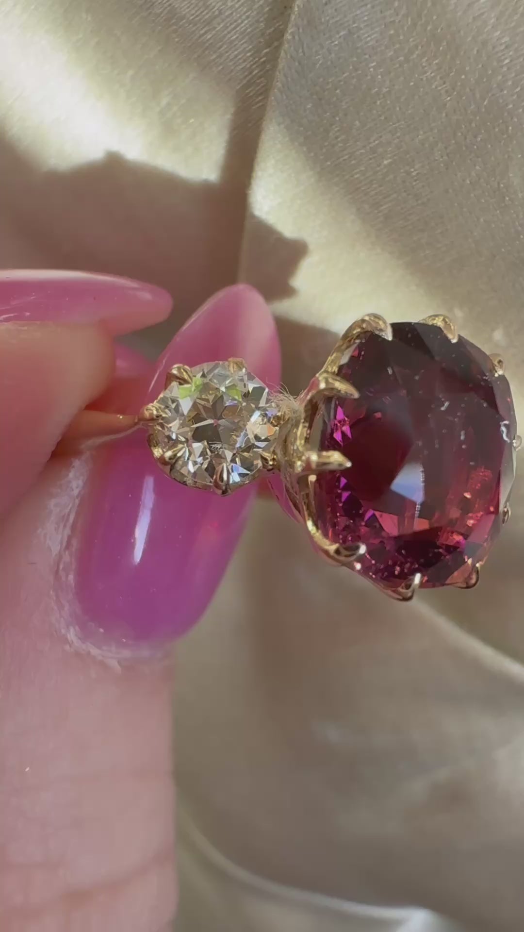 diamond in yellow gold setting