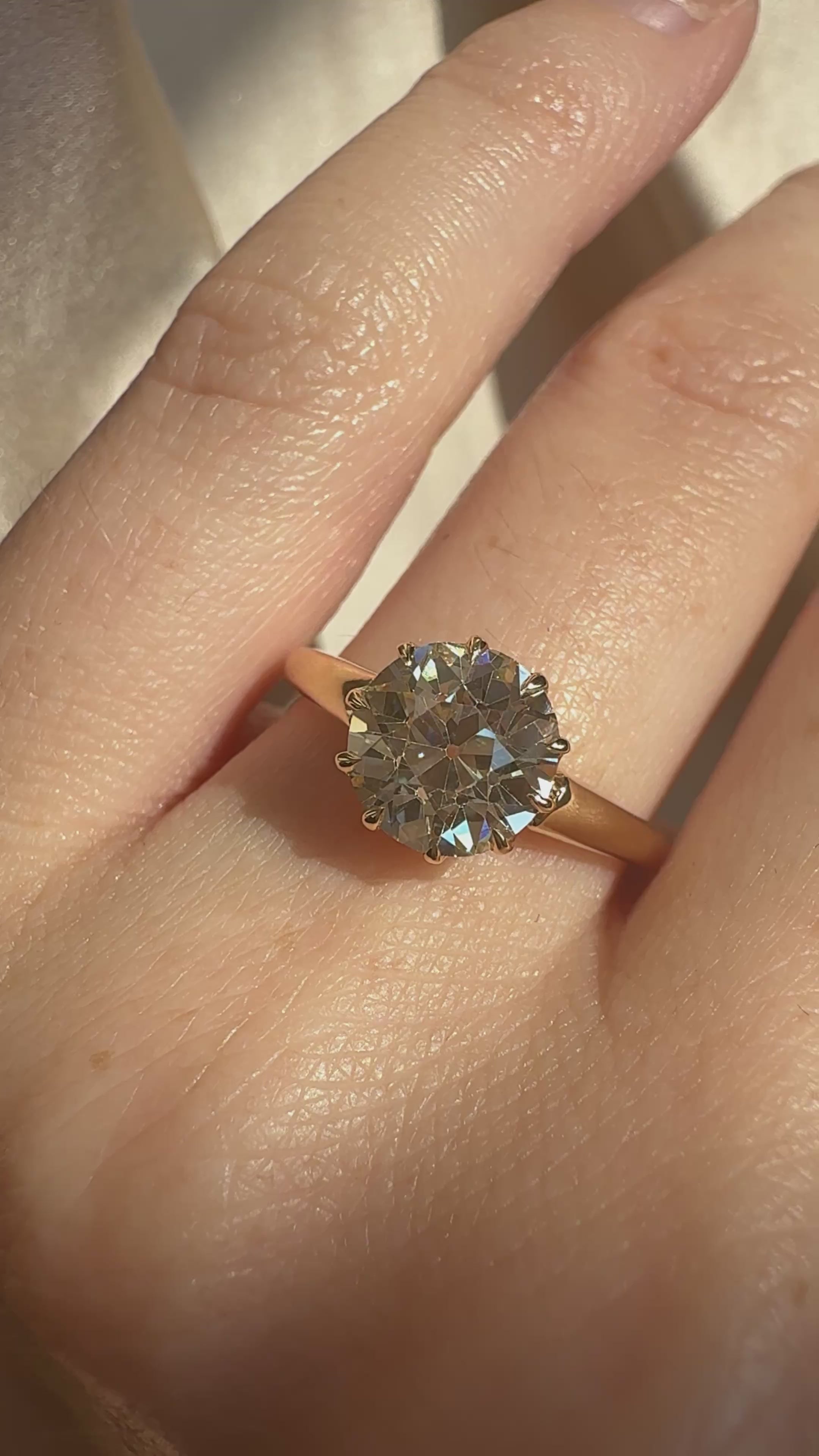 Old European cut diamond Rings