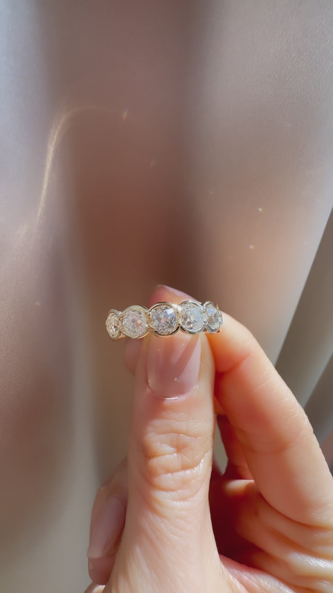 diamond in yellow gold setting