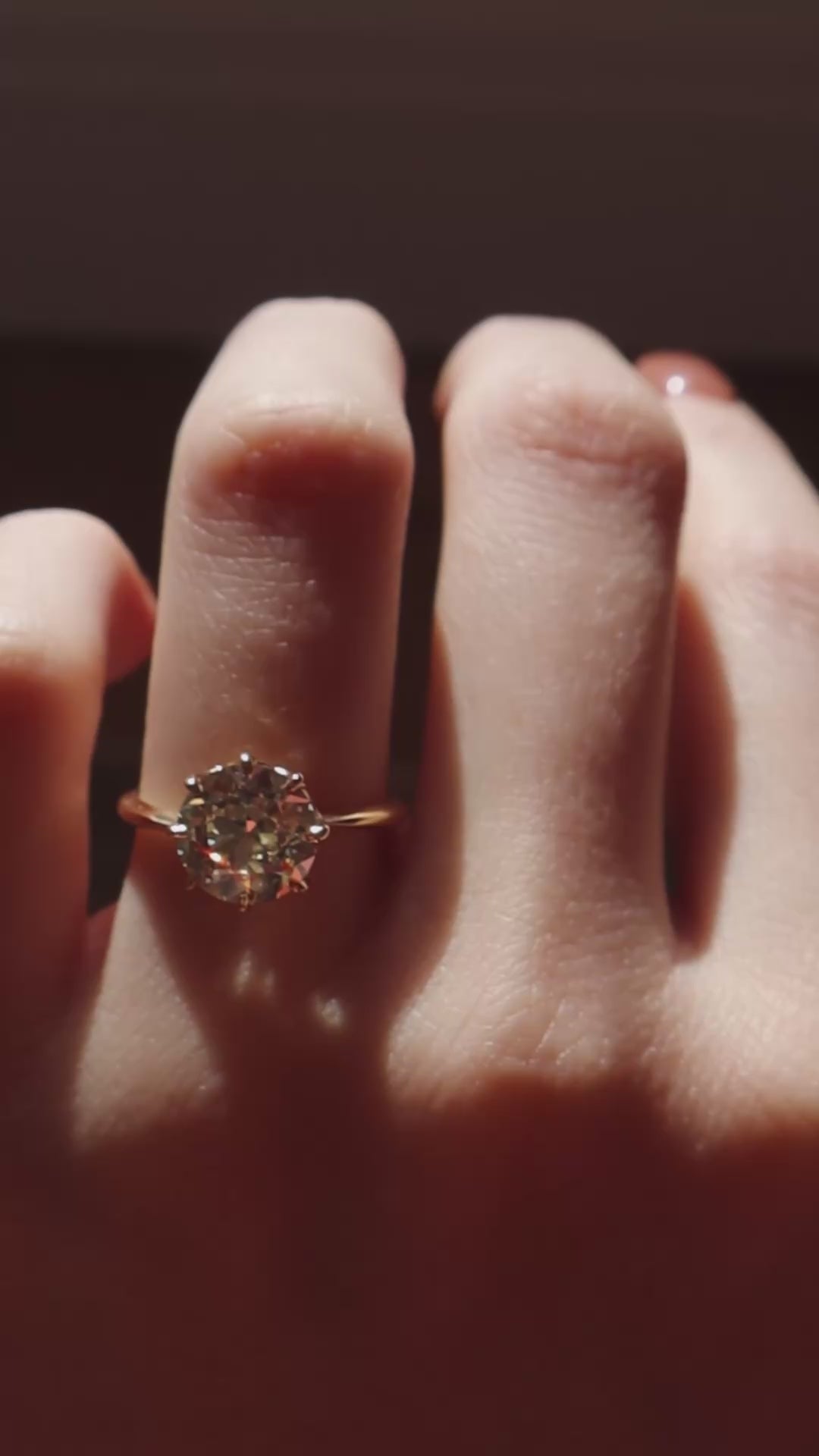 Transitional cut diamond Rings