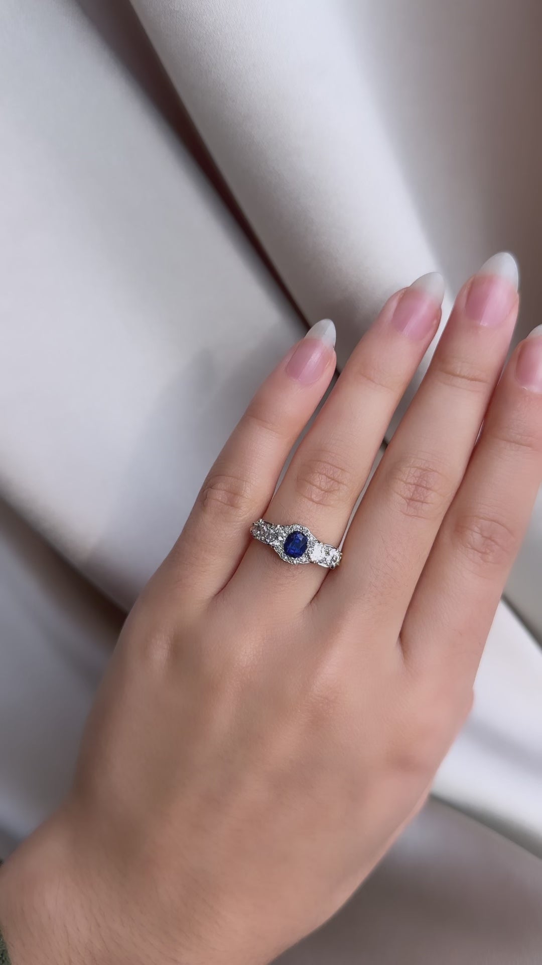 diamond in two-tone setting