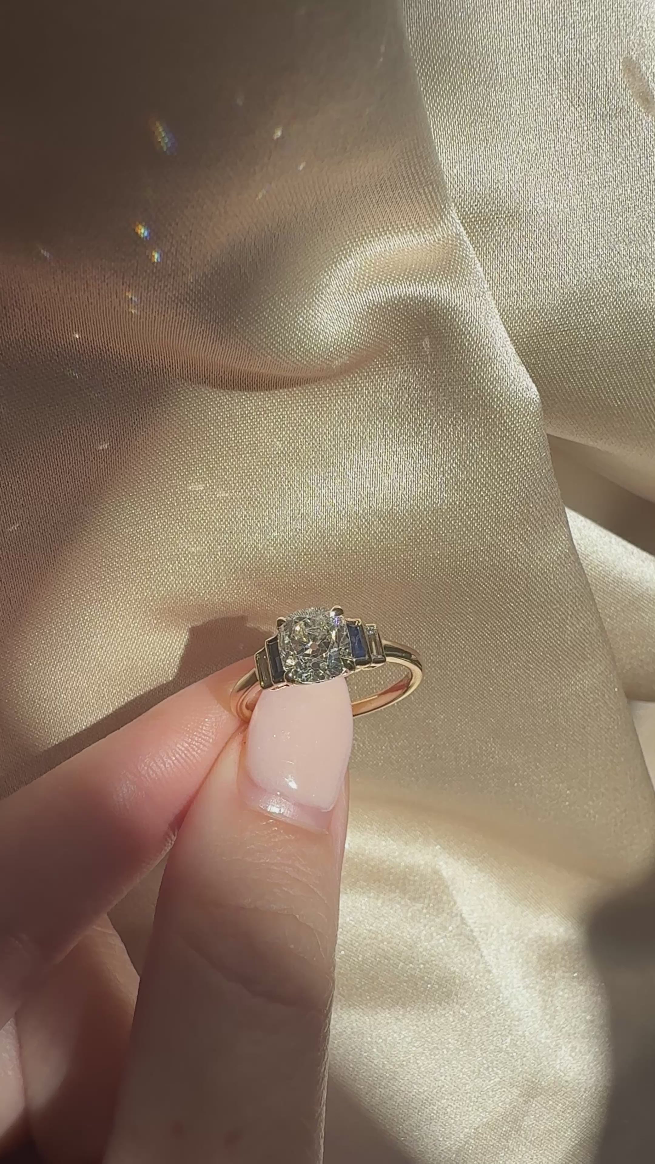  videos and images of vintage Rings-Old Mine cut diamond Rings