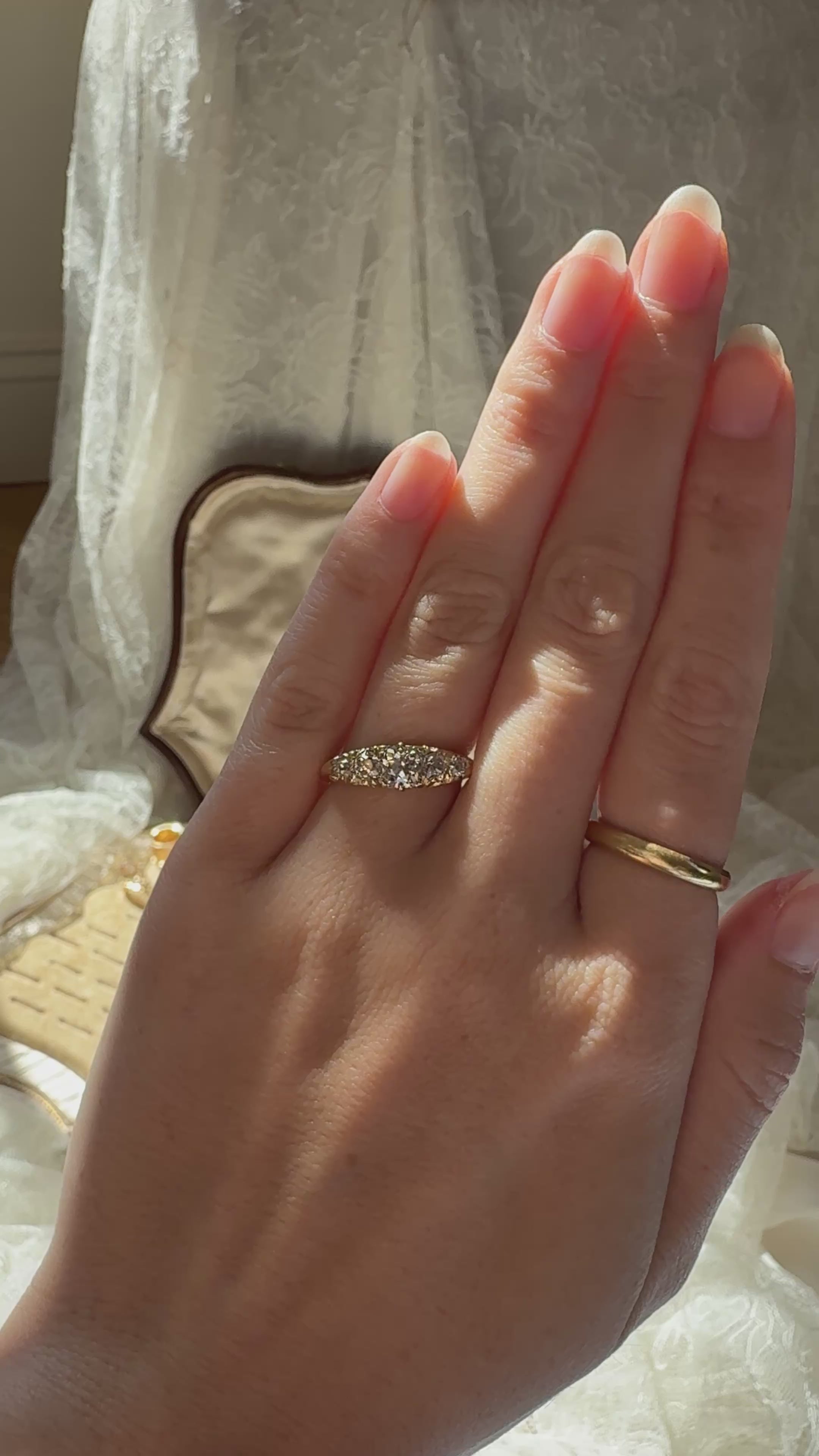  videos and images of vintage Rings-Old Mine cut diamond Rings