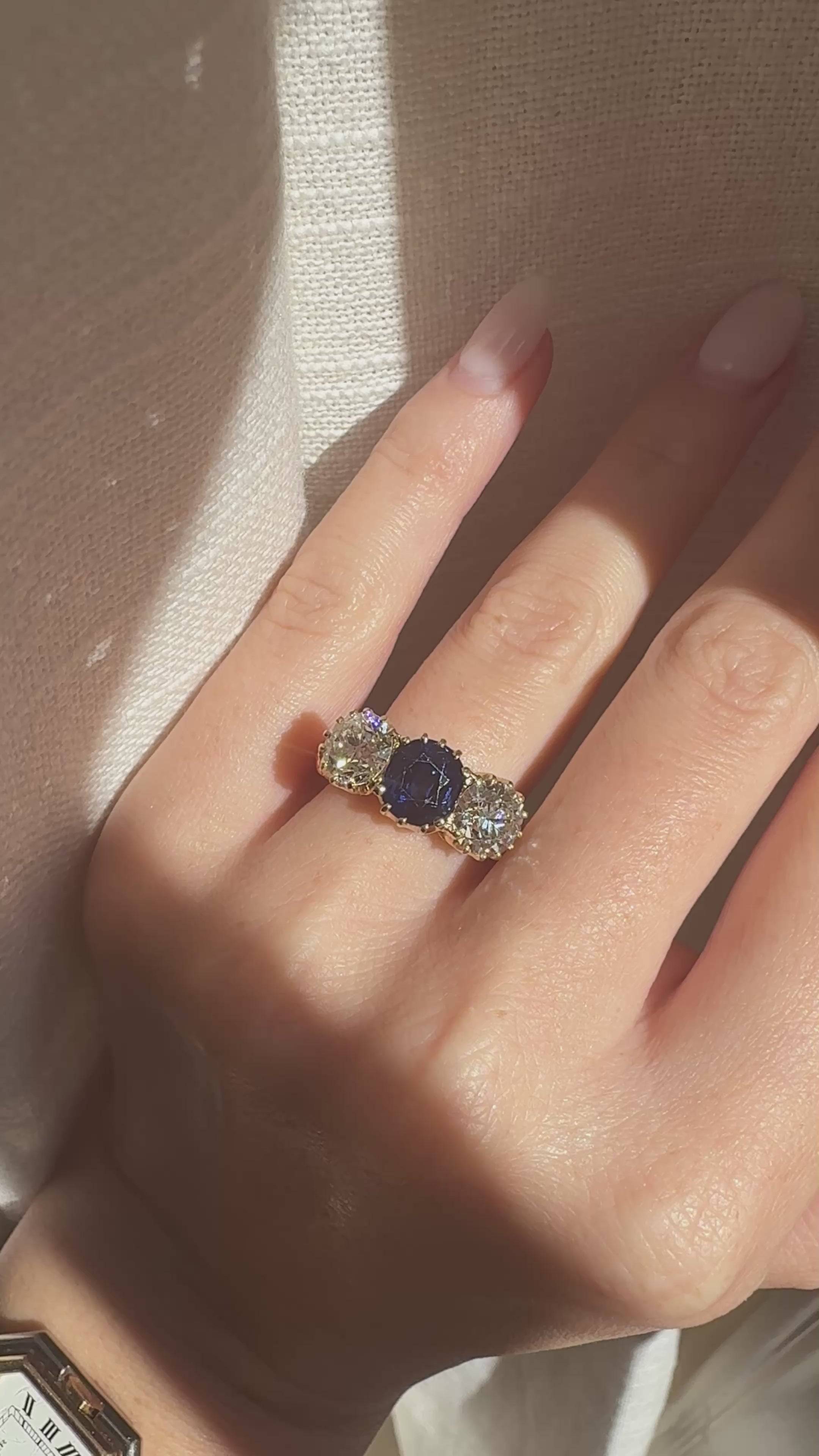 j-k-l color, vs clarity diamond in yellow gold setting