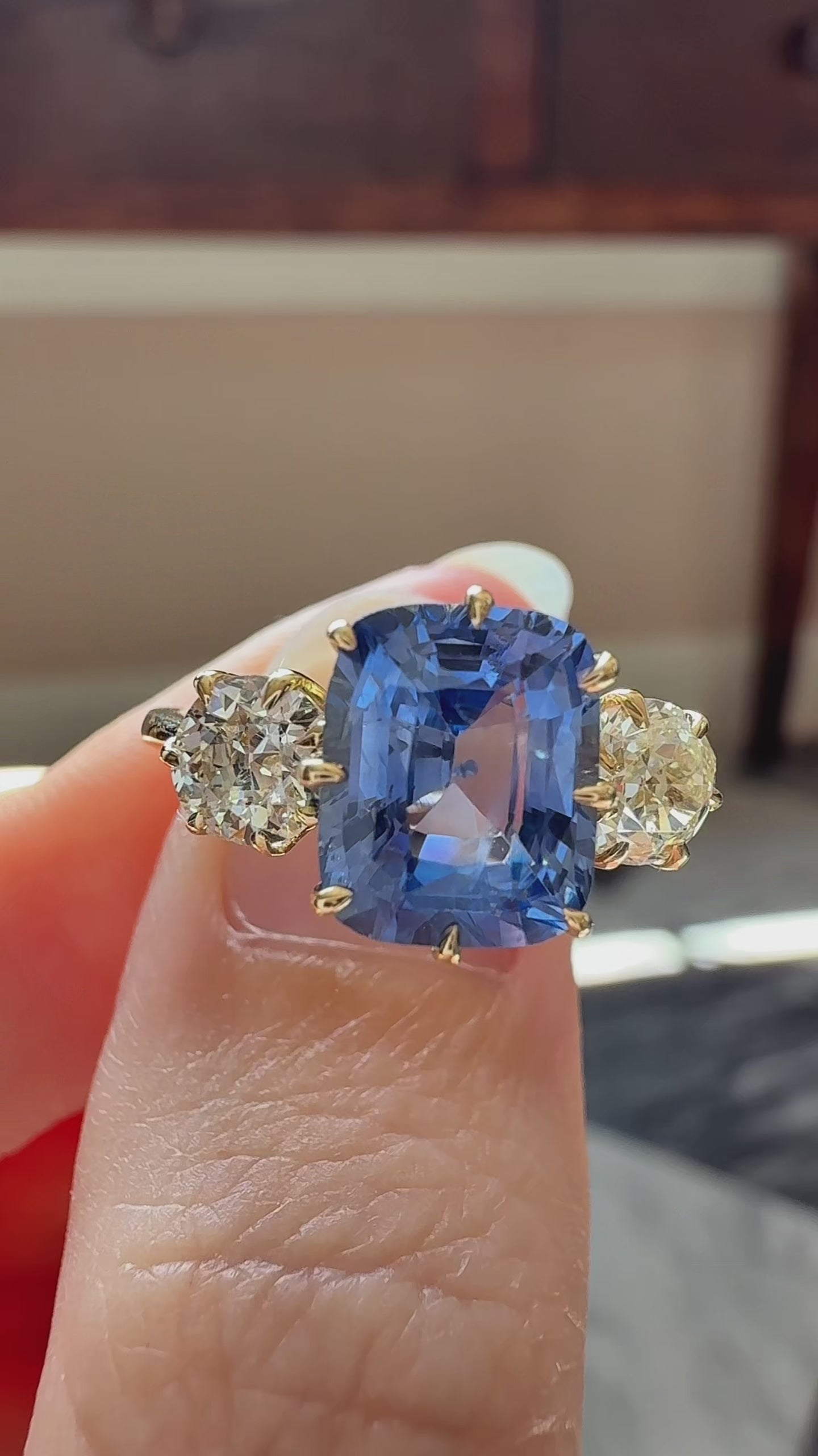 Old European cut diamond Engagement Rings