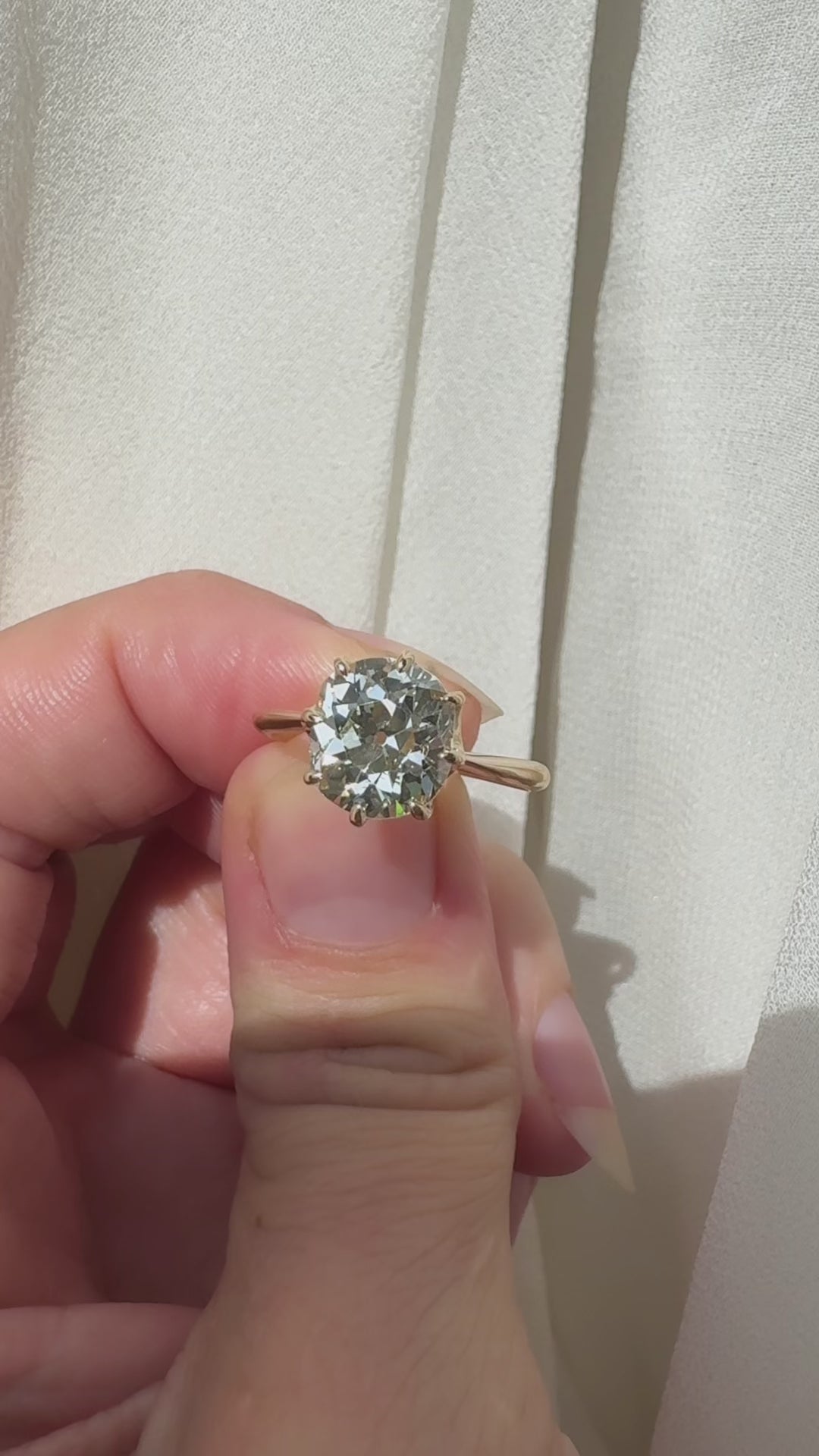  videos and images of vintage Rings-Old Mine cut diamond Rings