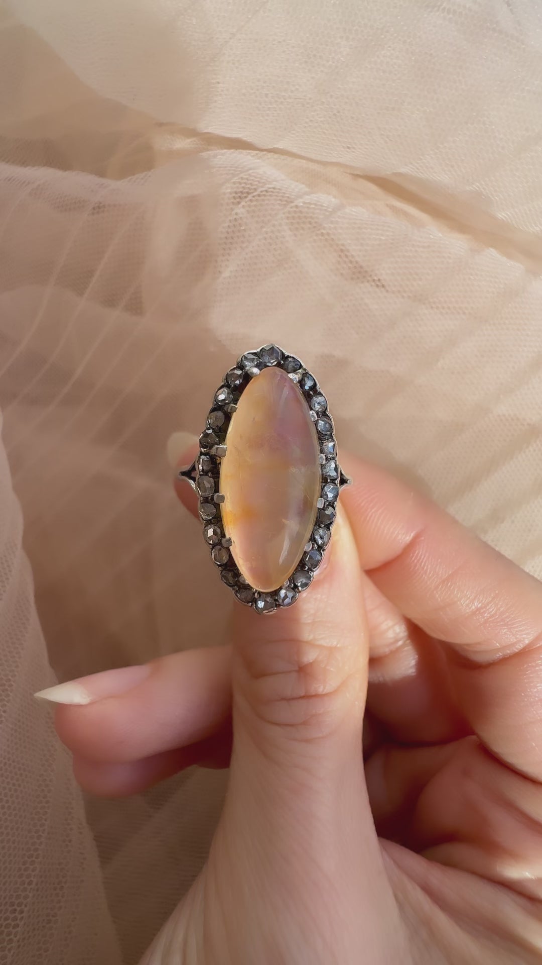 diamond in platinum setting