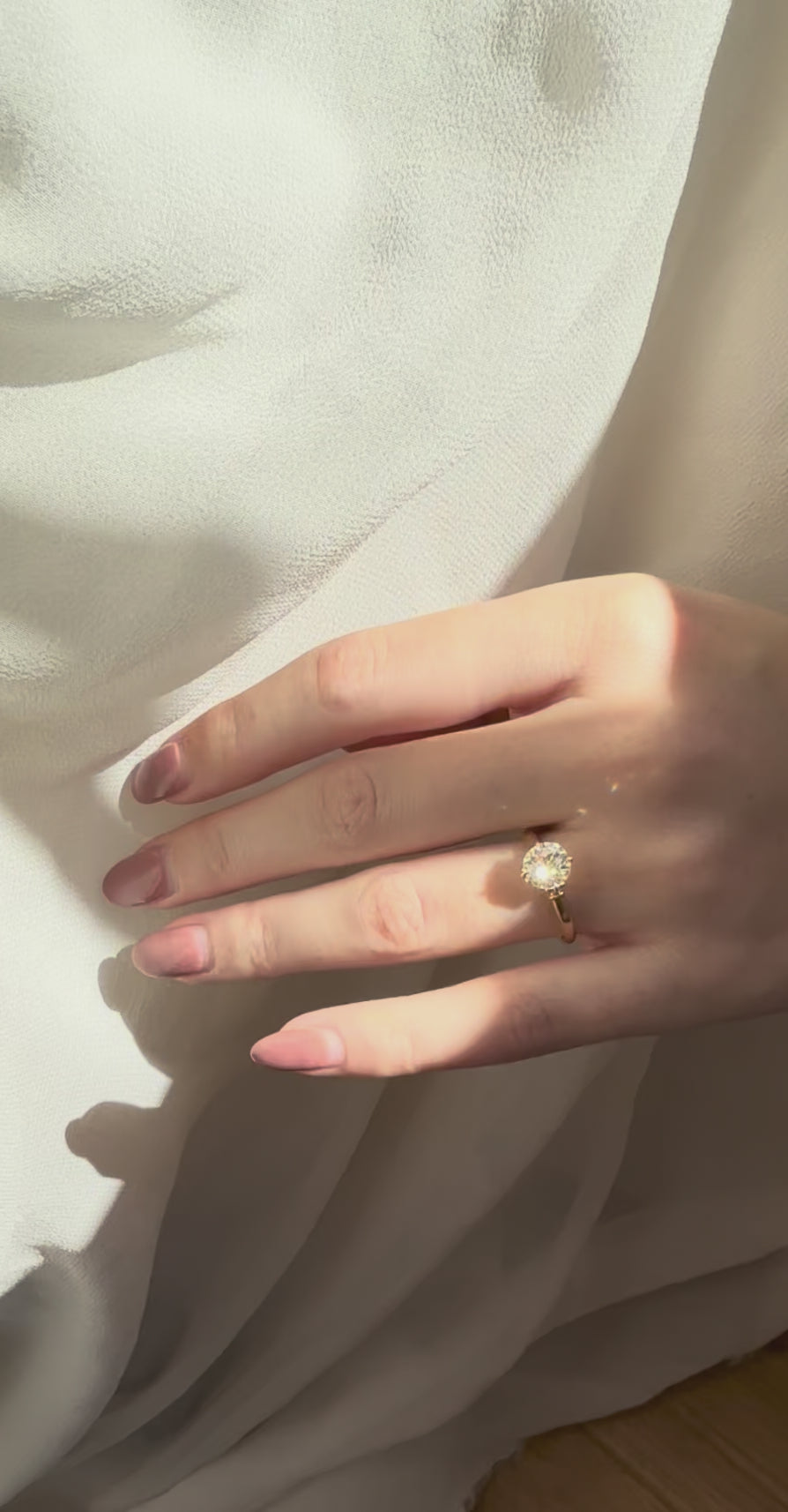 Solitaire Band Old European cut diamond Rings