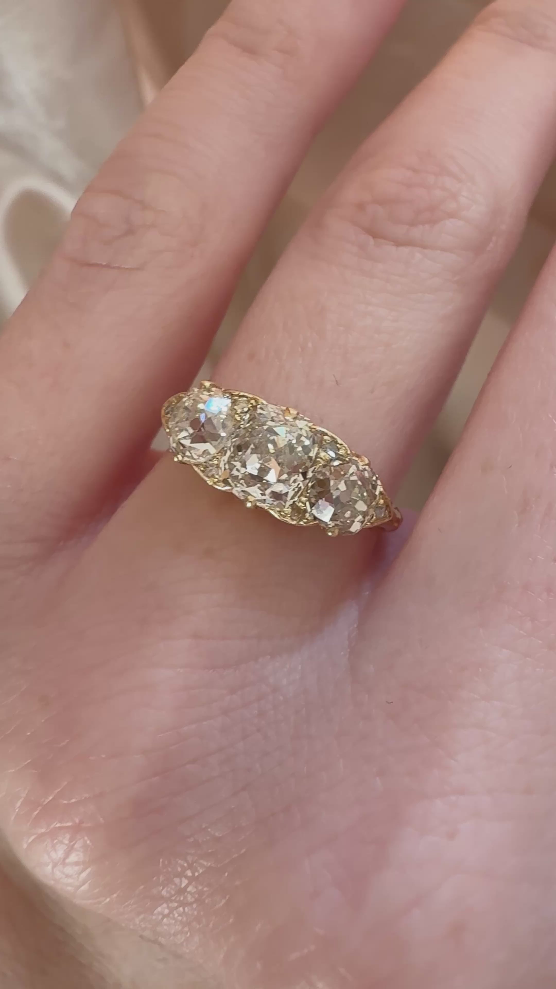 Old Mine cut diamond Rings