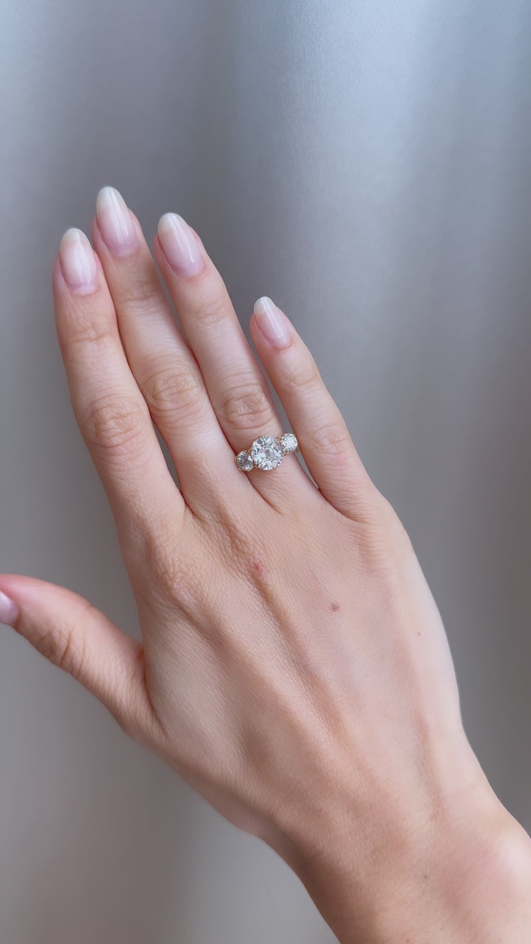 j-k-l color, vs clarity diamond in yellow gold setting