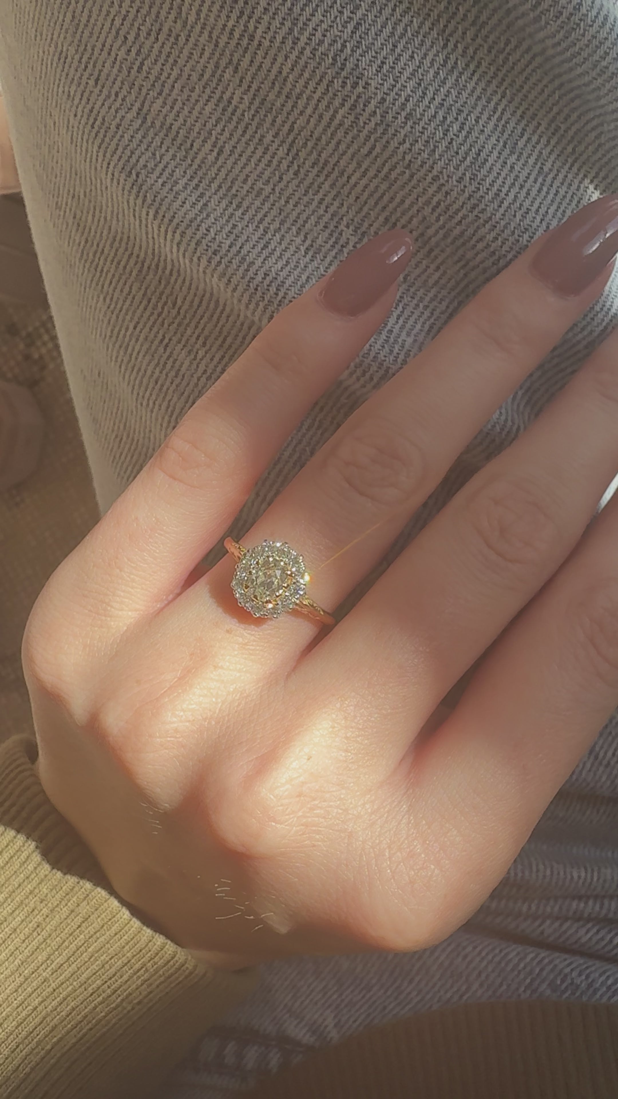  videos and images of vintage Rings-Old Mine cut diamond Rings