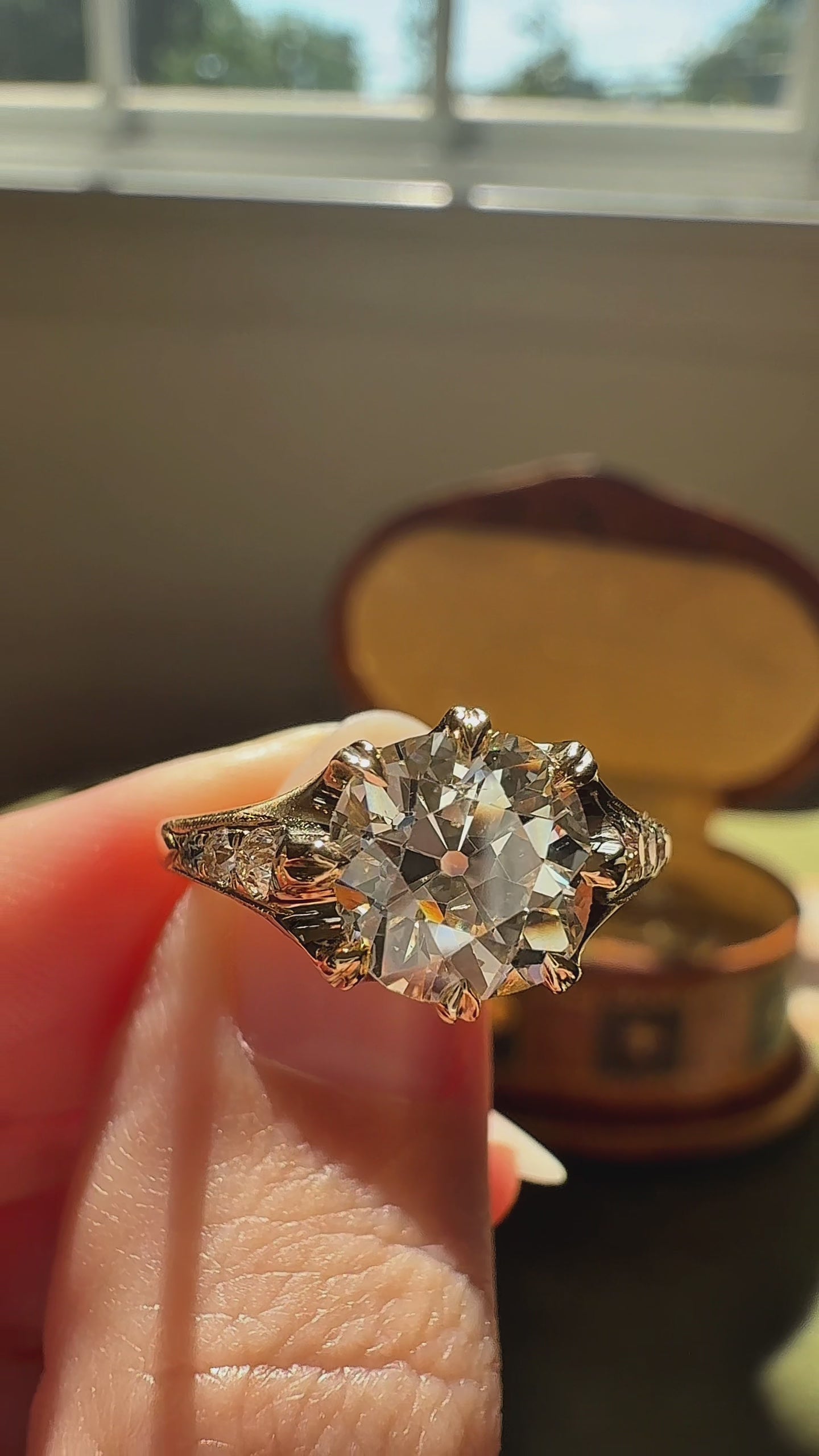 Old Mine cut diamond Rings