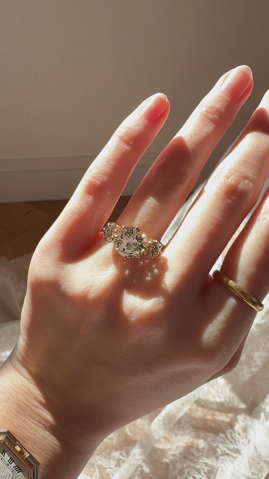 Old European cut diamond Rings