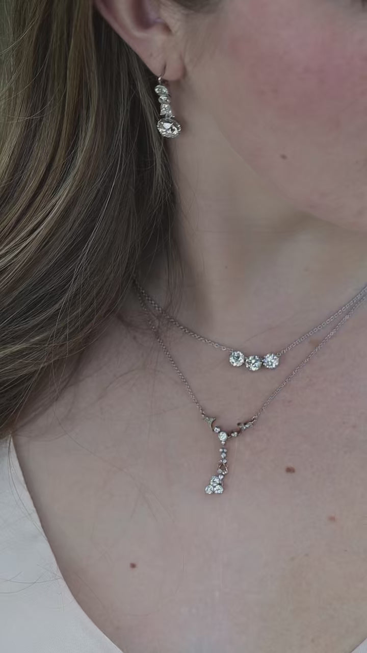 j-k-l color, si-i clarity diamond in platinum setting