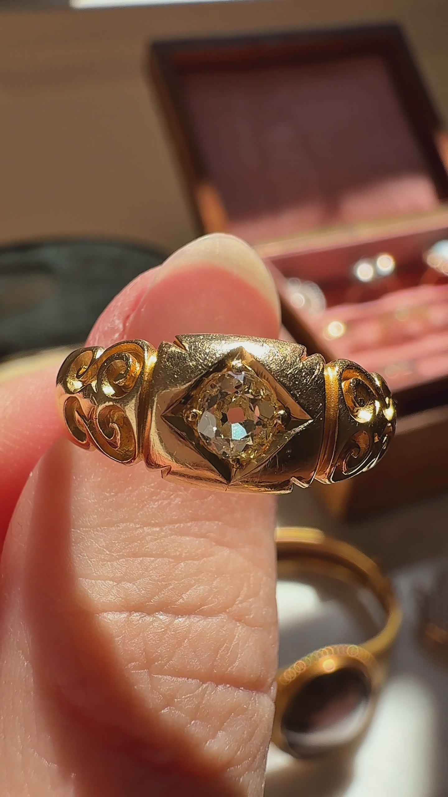 Old Mine cut diamond Rings
