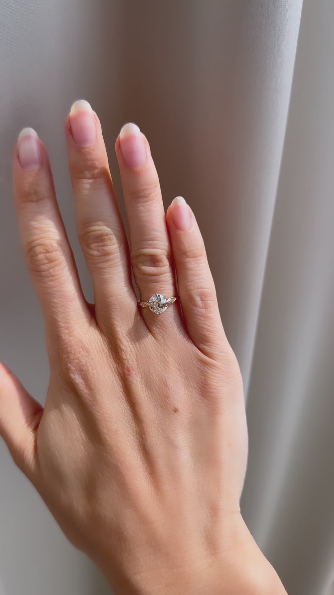 j-k-l color, vs clarity diamond in yellow gold setting