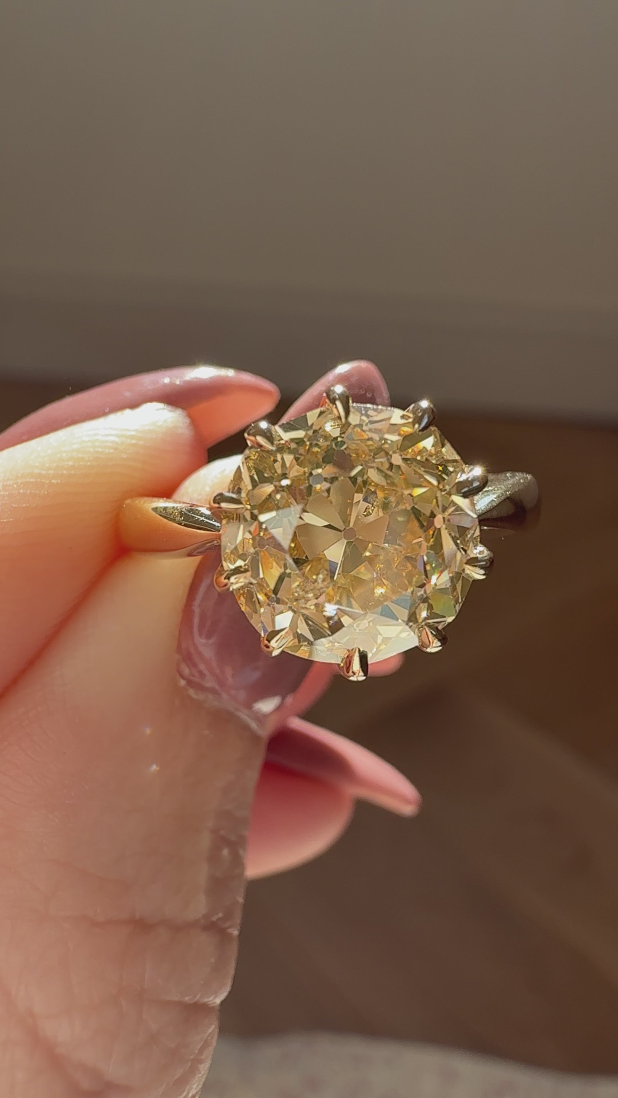 Old European cut diamond Rings