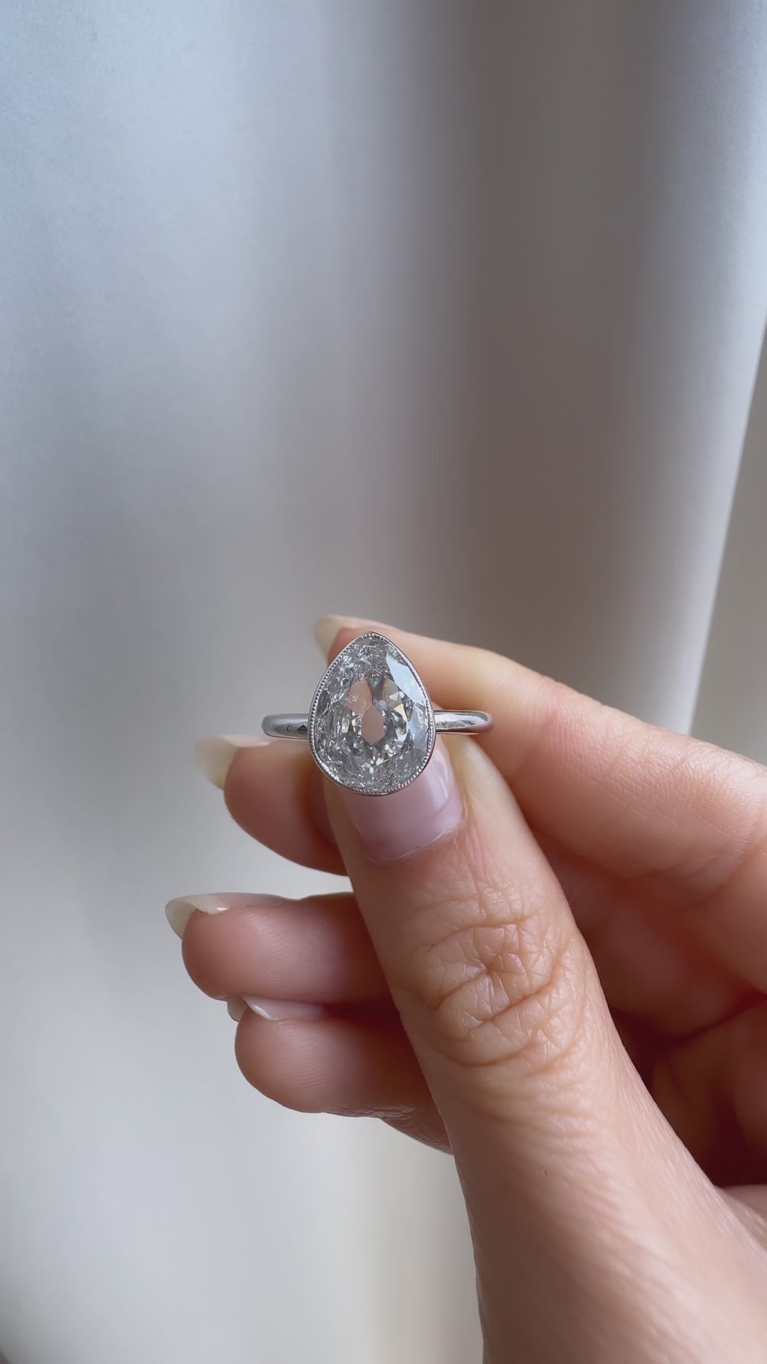  videos and images of vintage Uncategorized-Pear cut diamond Uncategorized