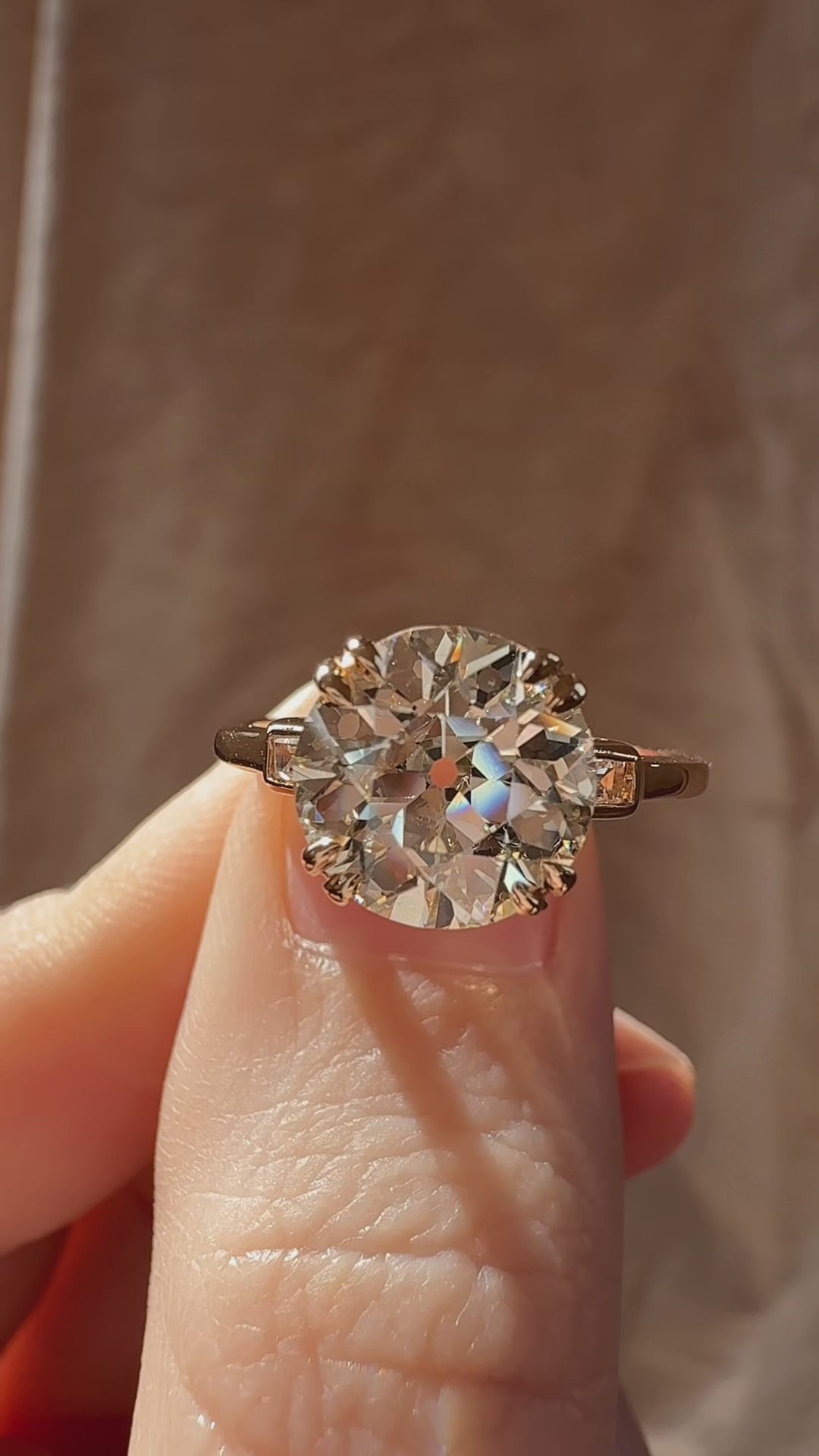 Old European cut diamond Rings