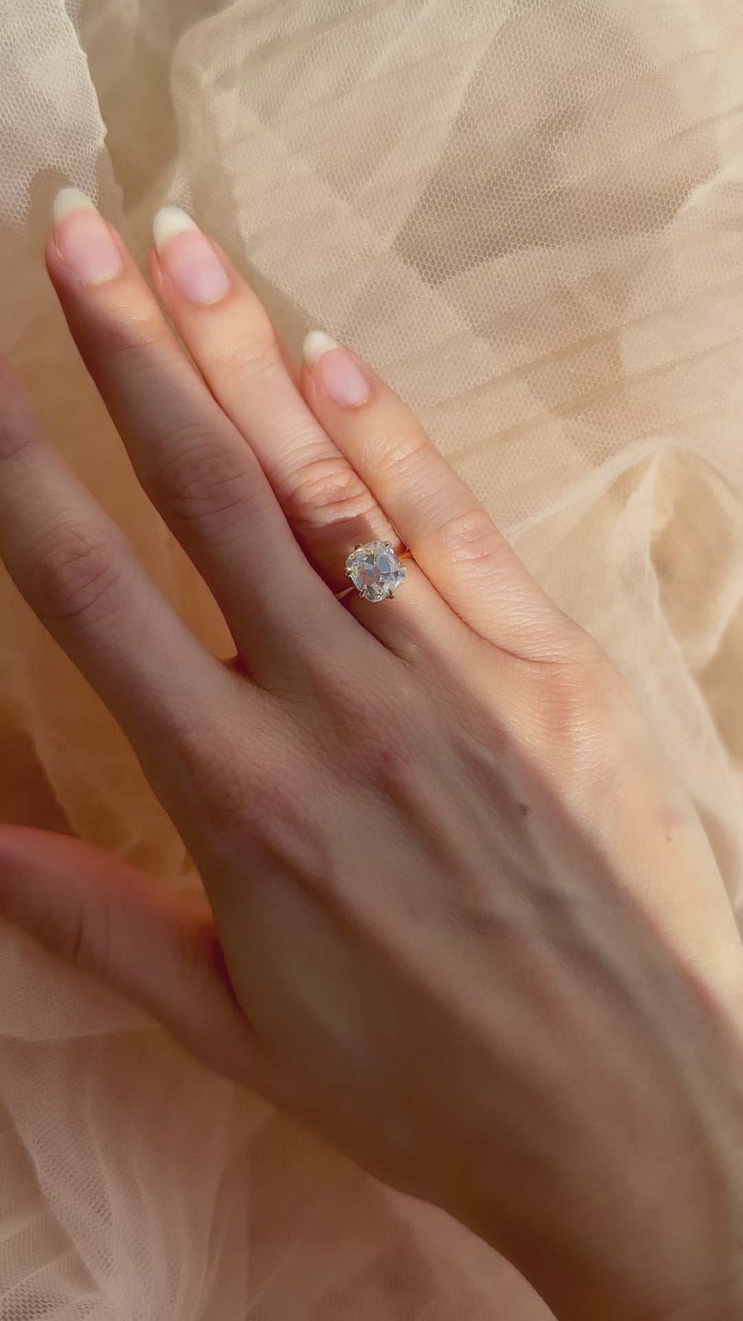 j-k-l color, vs clarity diamond in yellow gold setting