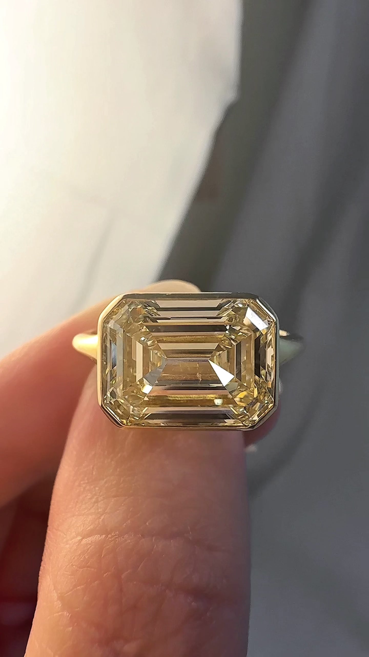 Step  cut diamond Engagement Rings